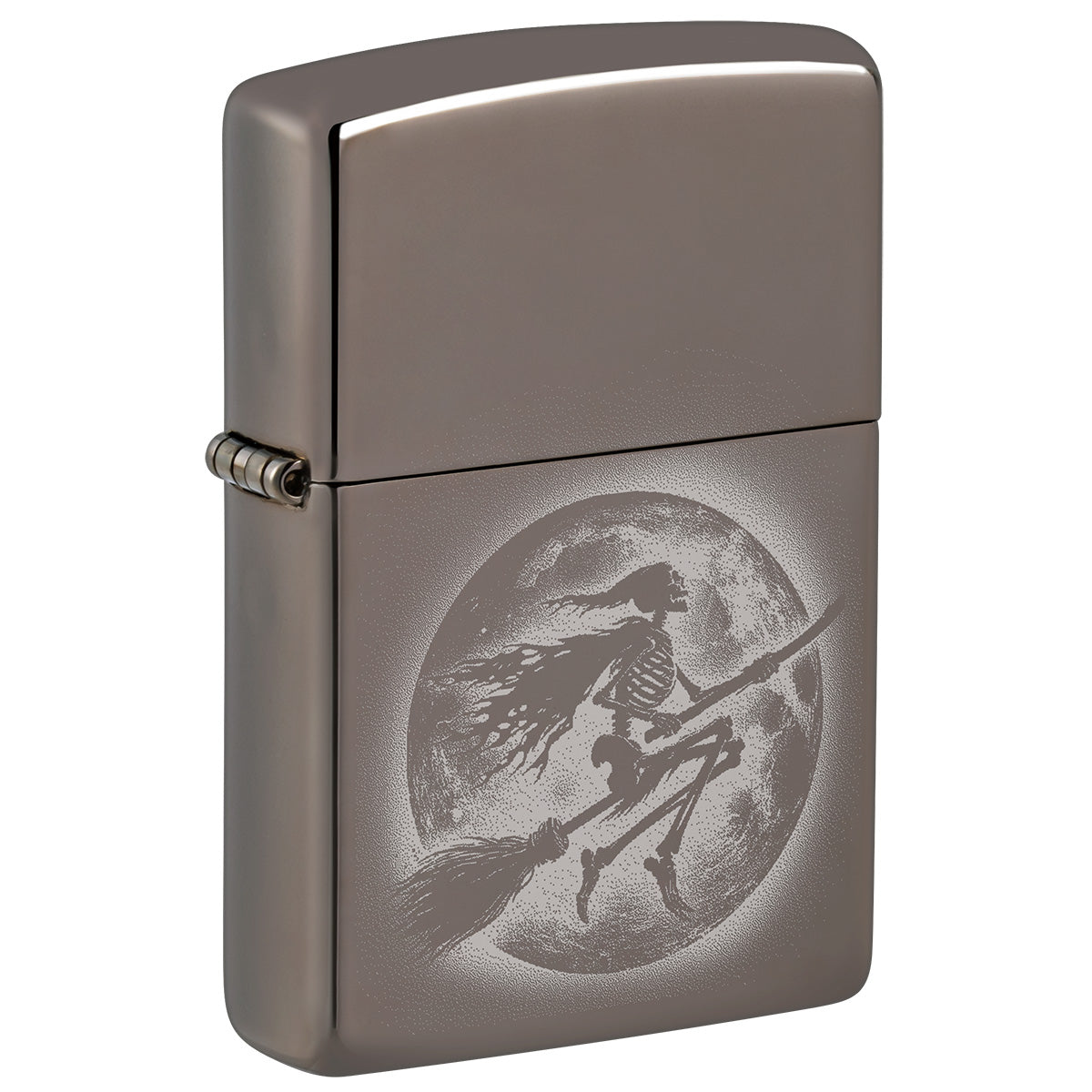Zippo Lighter: Flying Skeleton - Black Ice 47044