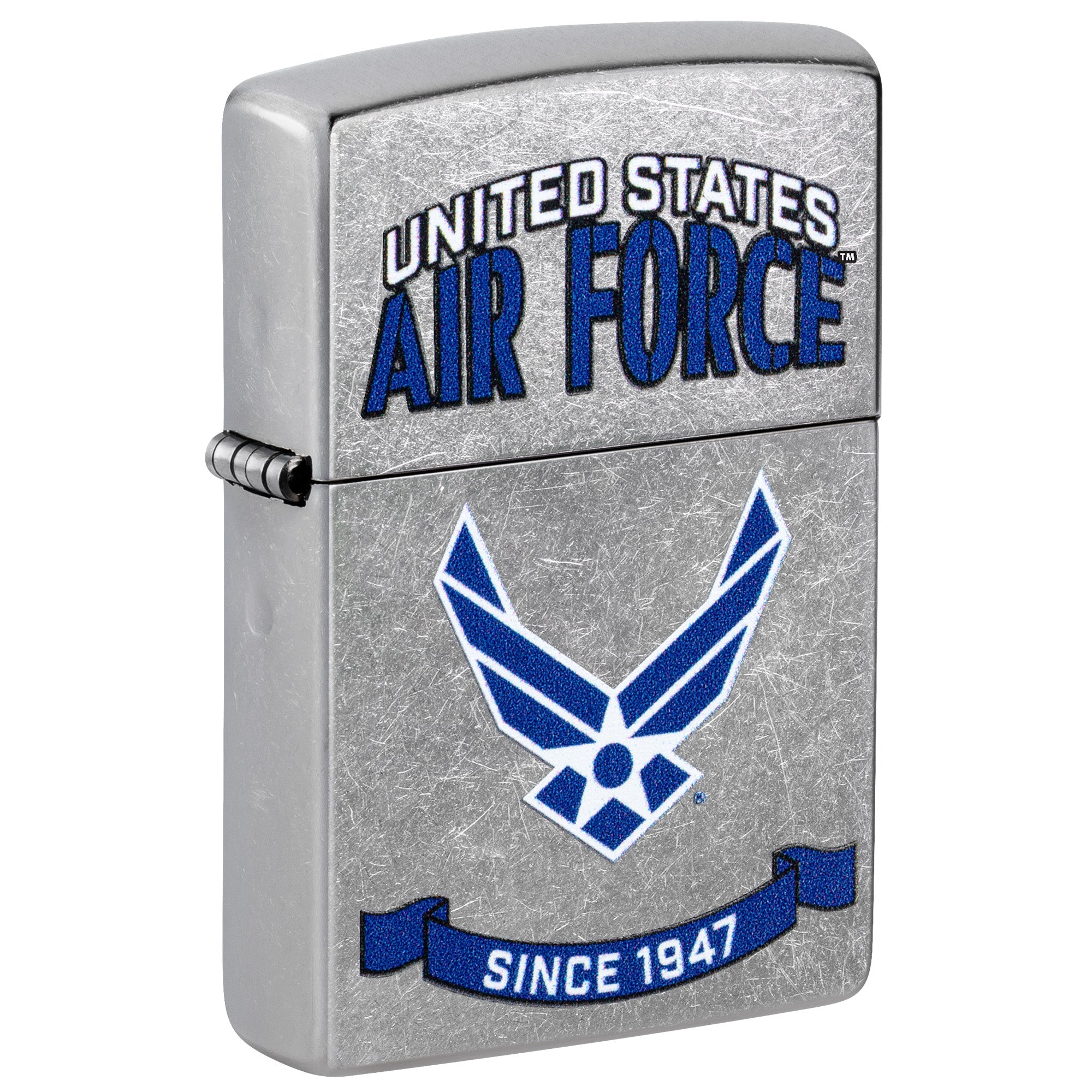 Zippo Lighter: U.S. Air Force Banner Design, USAF - Street Chrome 47089