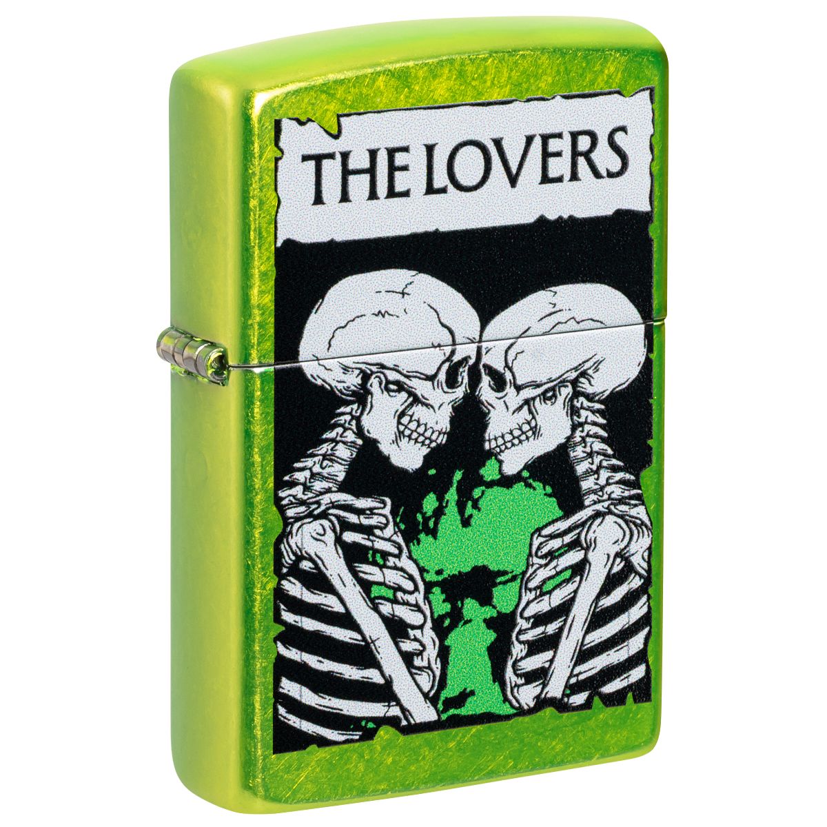 Zippo Lighter: Skeletons, The Lovers - Lurid 47169