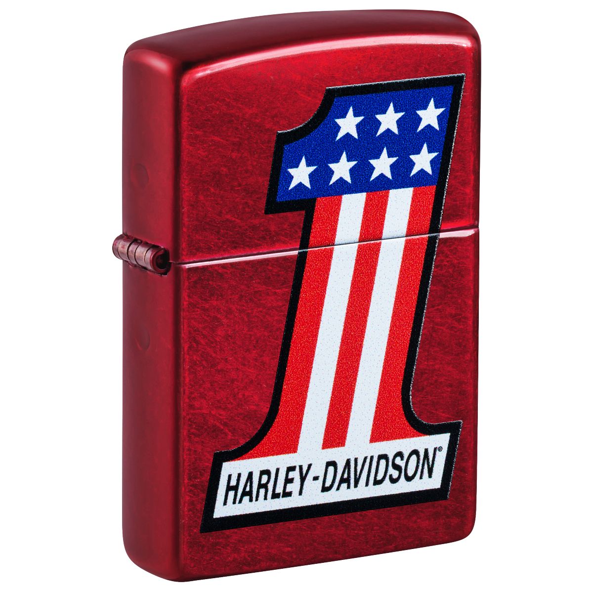 Zippo Lighter: Harley-Davidson #1 Logo - Candy Apple Red 47172