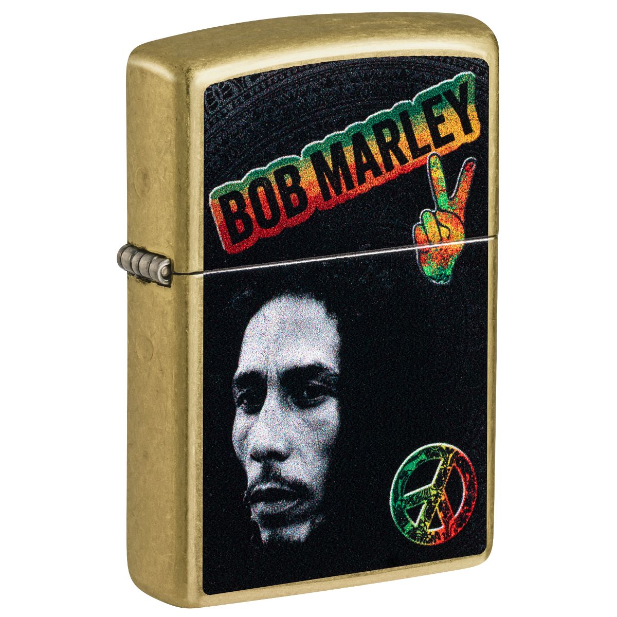 Zippo Lighter: Bob Marley Design - Street Brass 47194