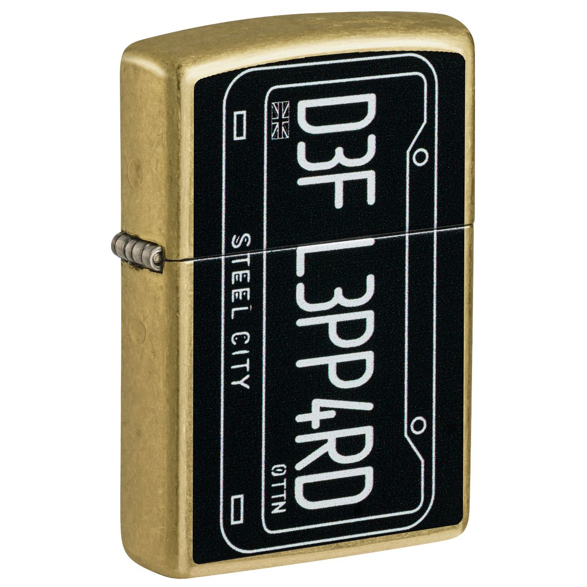 Zippo Lighter: Def Leppard, Steel City - Street Brass 47223