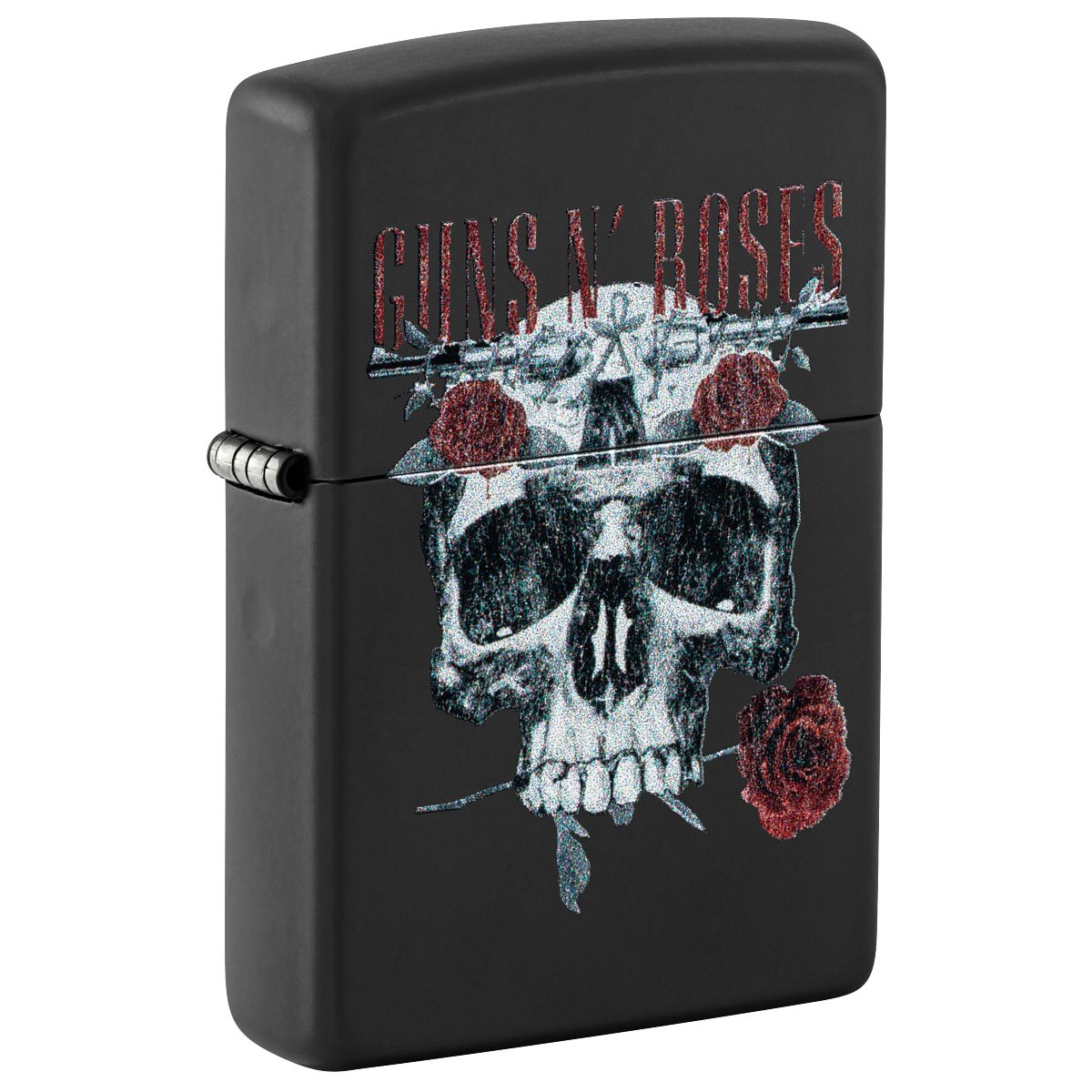 Zippo Lighter: Guns N' Roses, Skull and Roses - Black Matte 47227