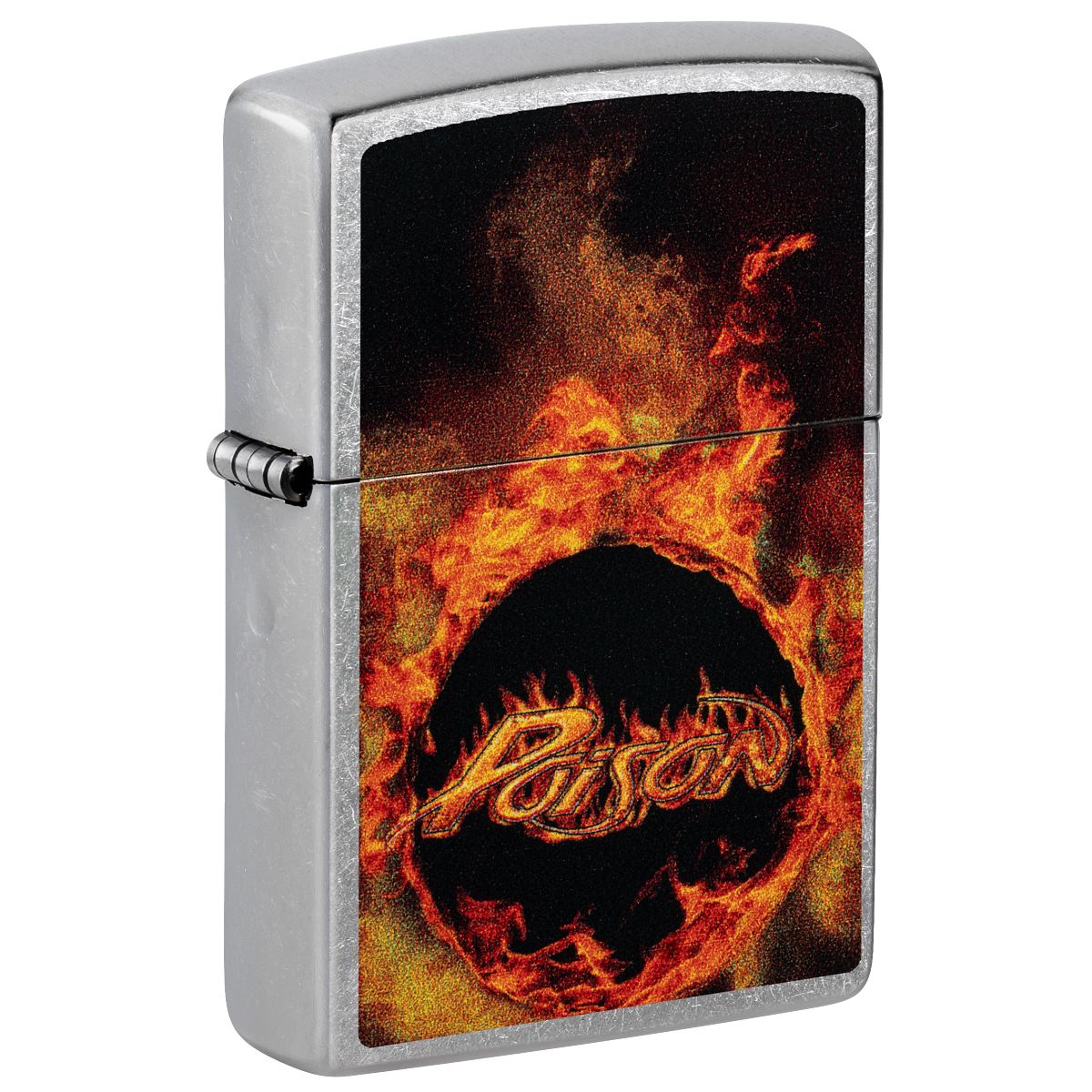 Zippo Lighter: Poison, Fire Design - Street Chrome 47230
