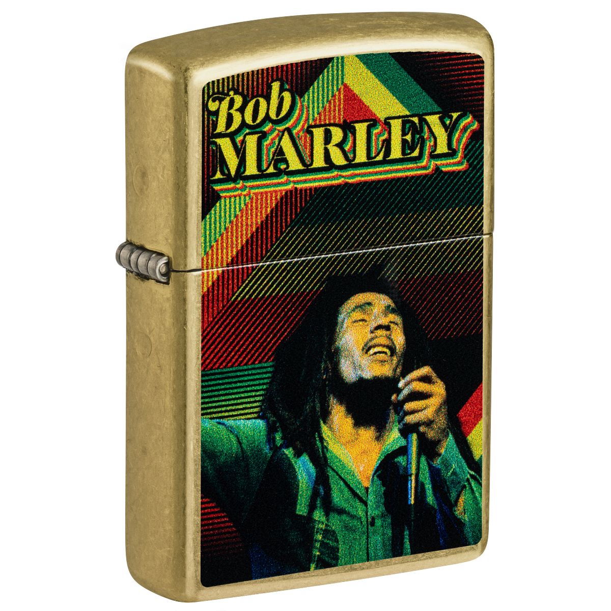 Zippo Lighter: Bob Marley Design - Street Brass 47242