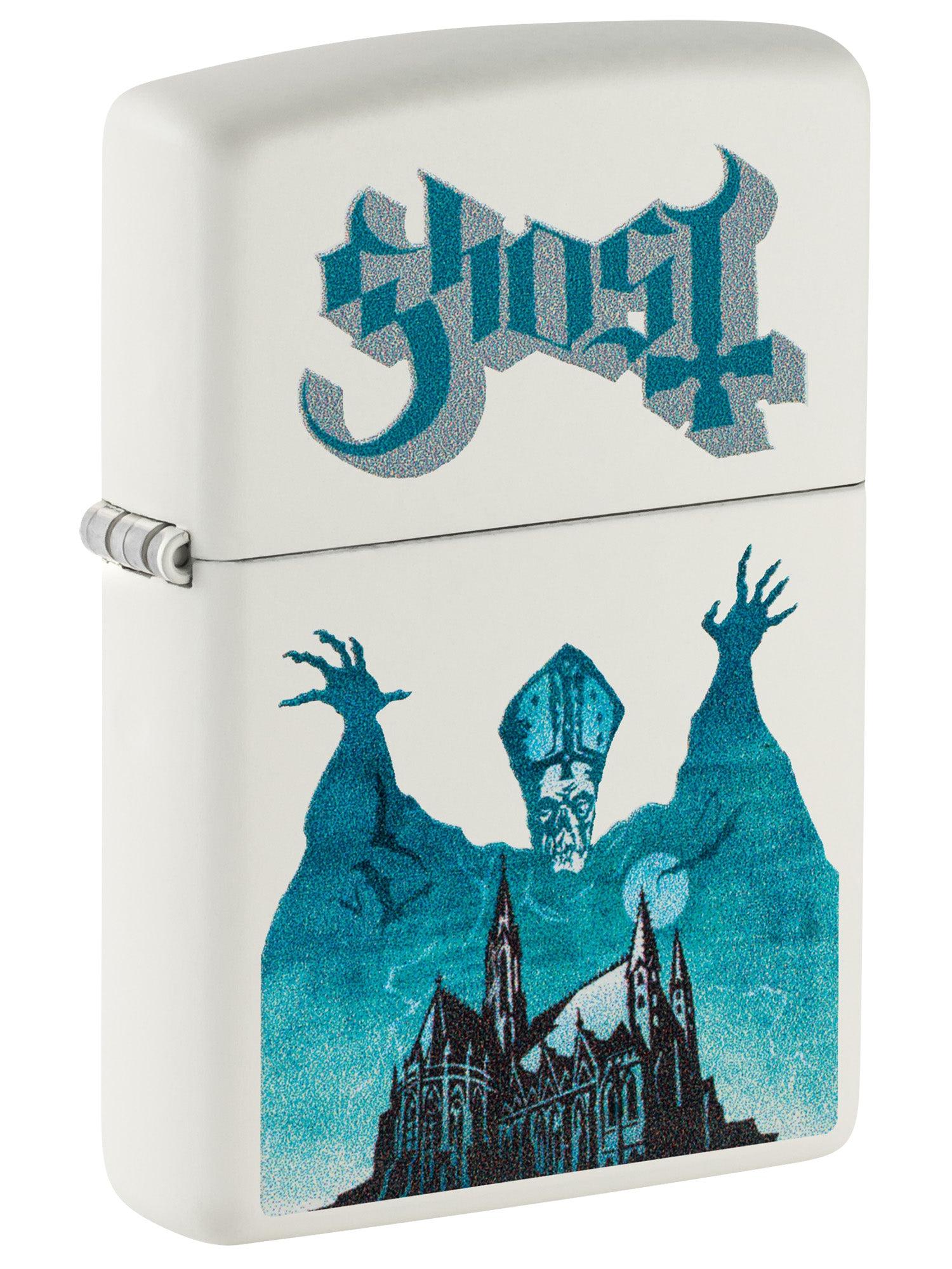 Zippo Lighter: Ghost, Rock Band - White Matte 47246