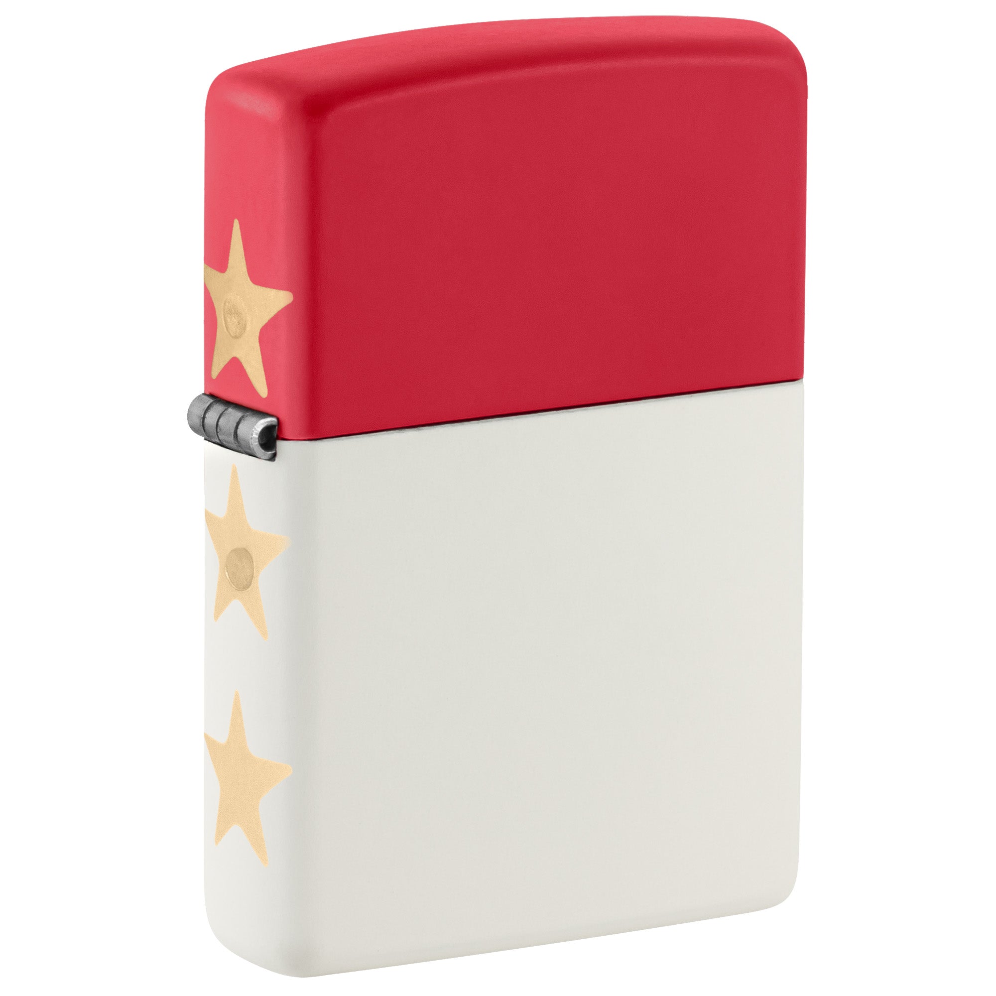 Zippo Lighter: USA 250th Anniversary, Engraved - Red Matte/White Matte 47295