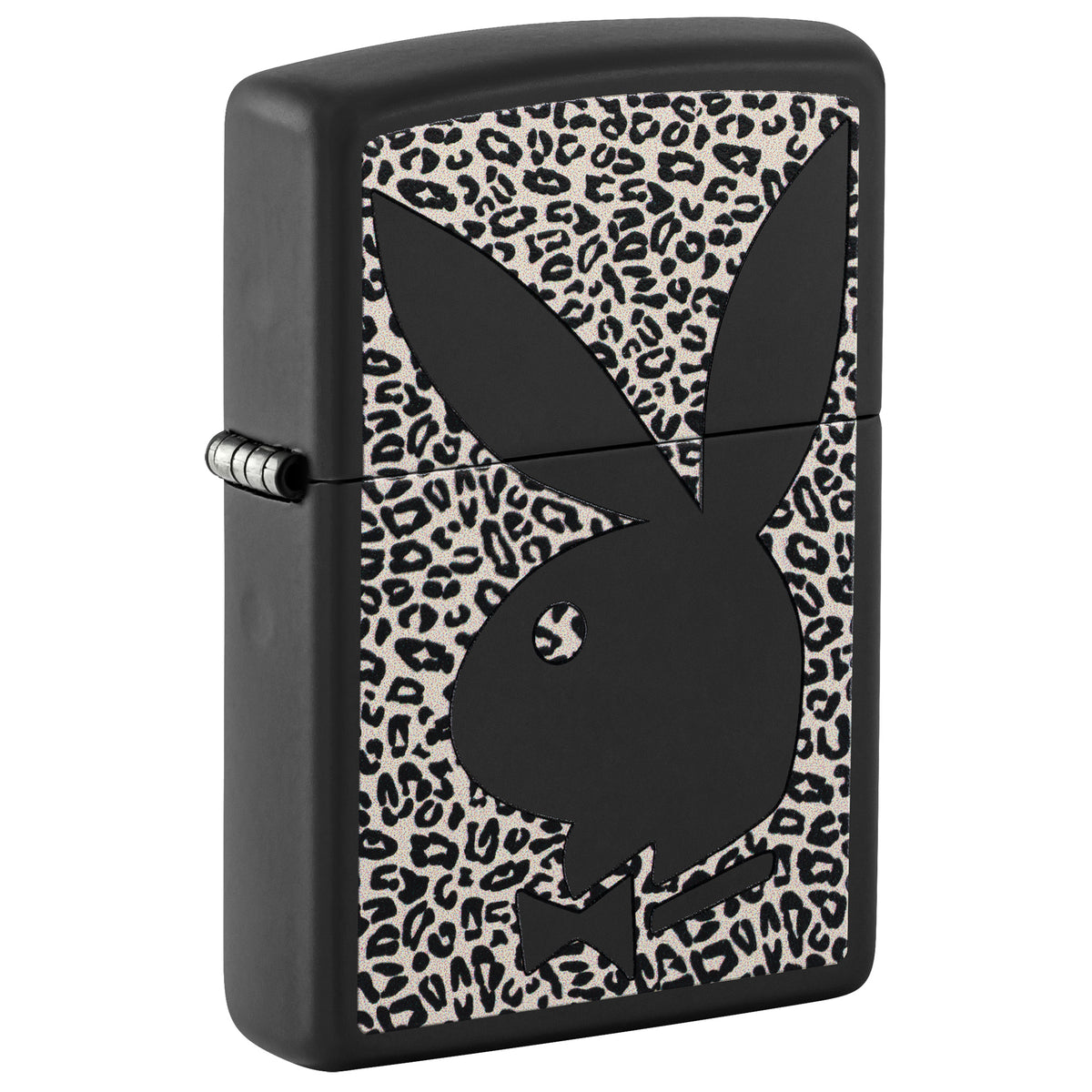 Zippo Lighter: Playboy Cheetah Print Design - Black Matte 47394