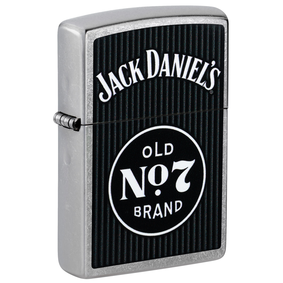 Zippo Lighter: Jack Daniel's Old No. 7 Pinstripe Design - Street Chrome 47415
