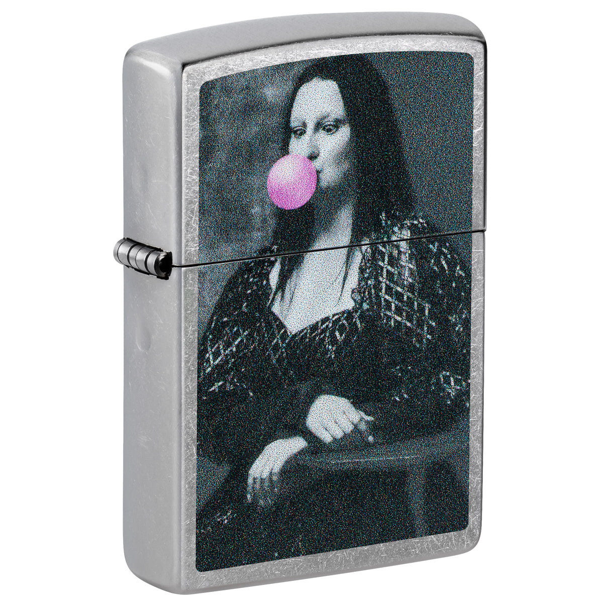 Zippo Lighter: Bubble Gum Pop Design - Street Chrome 47463