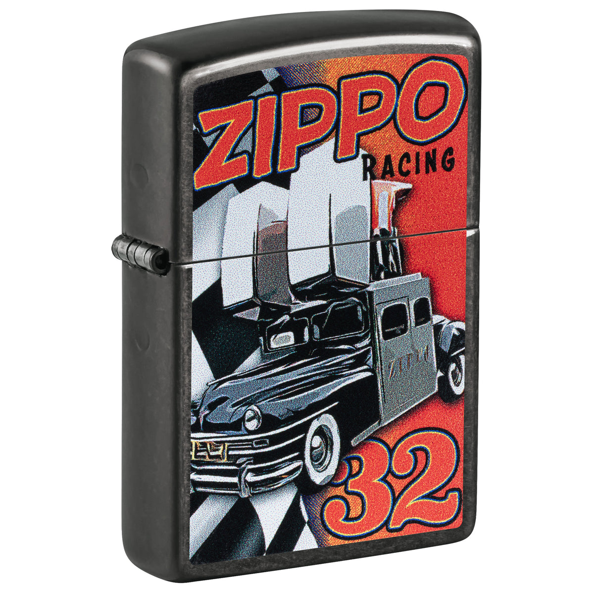 Zippo Lighter: Zippo Racing Design - Grey 47508