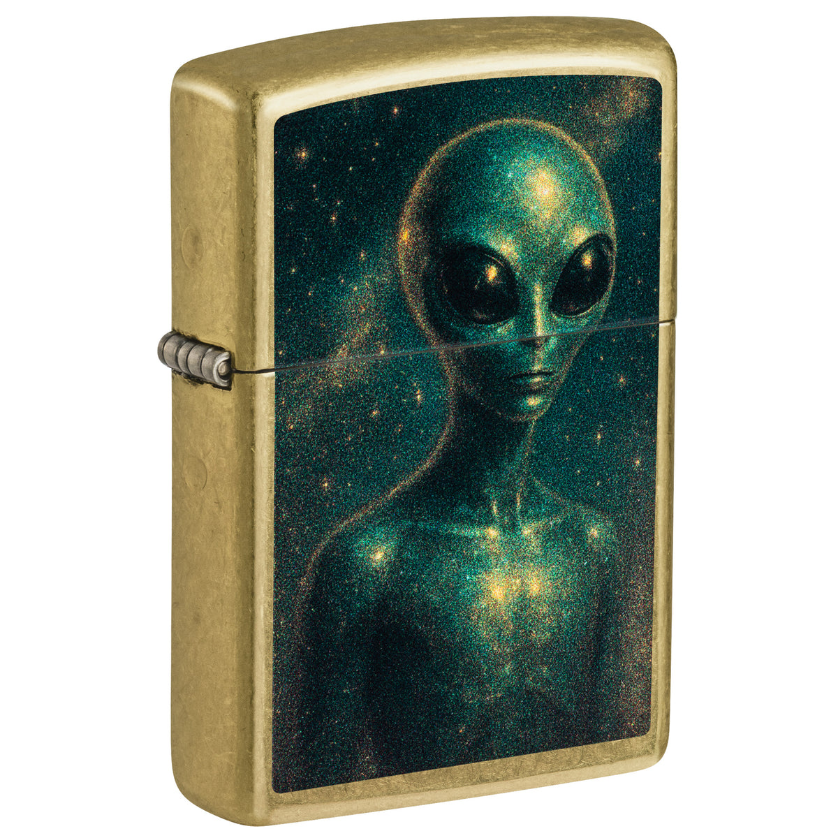 Zippo Lighter: Alien Design - Street Brass 47512
