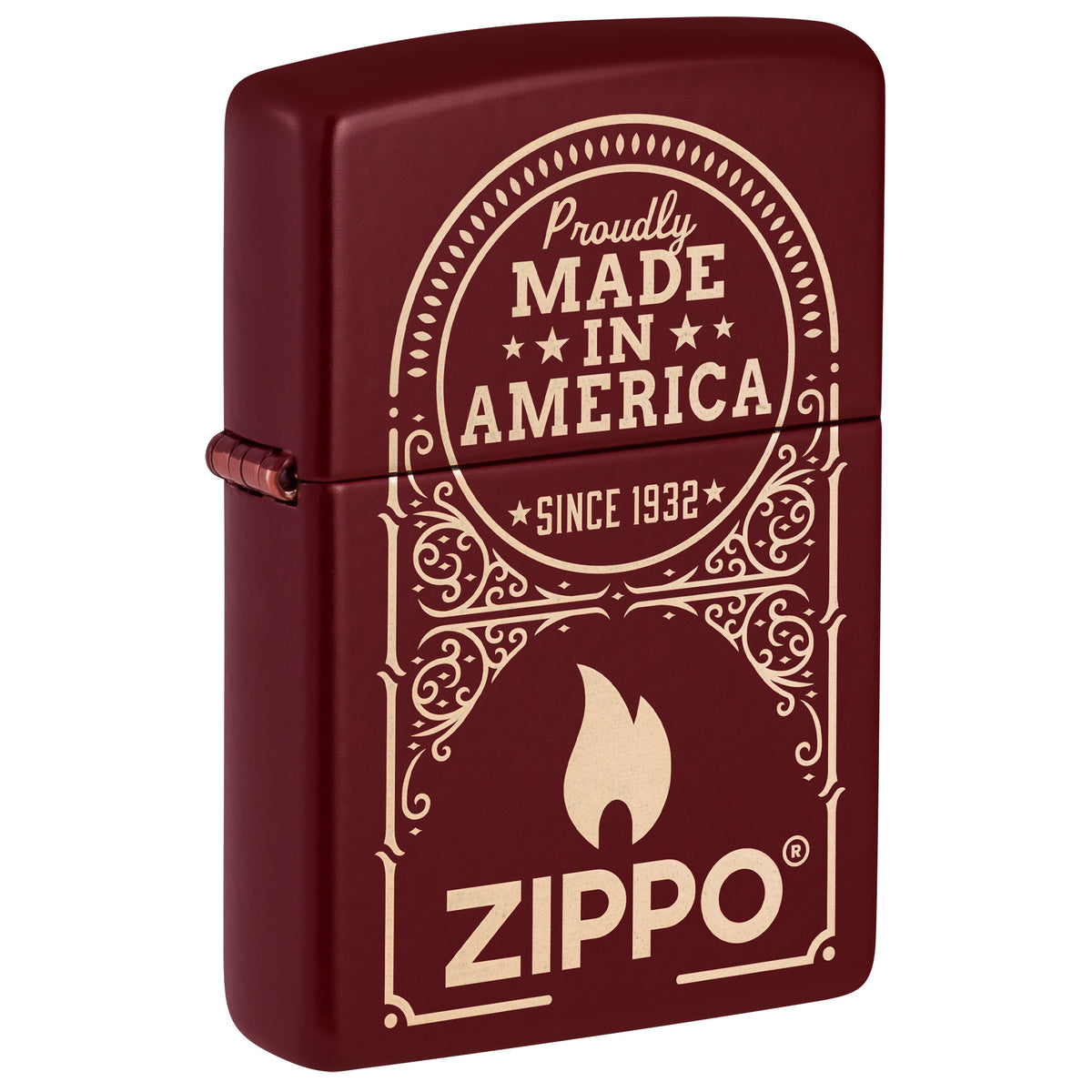 Zippo Lighter: Made in America Design - Merlot 47537