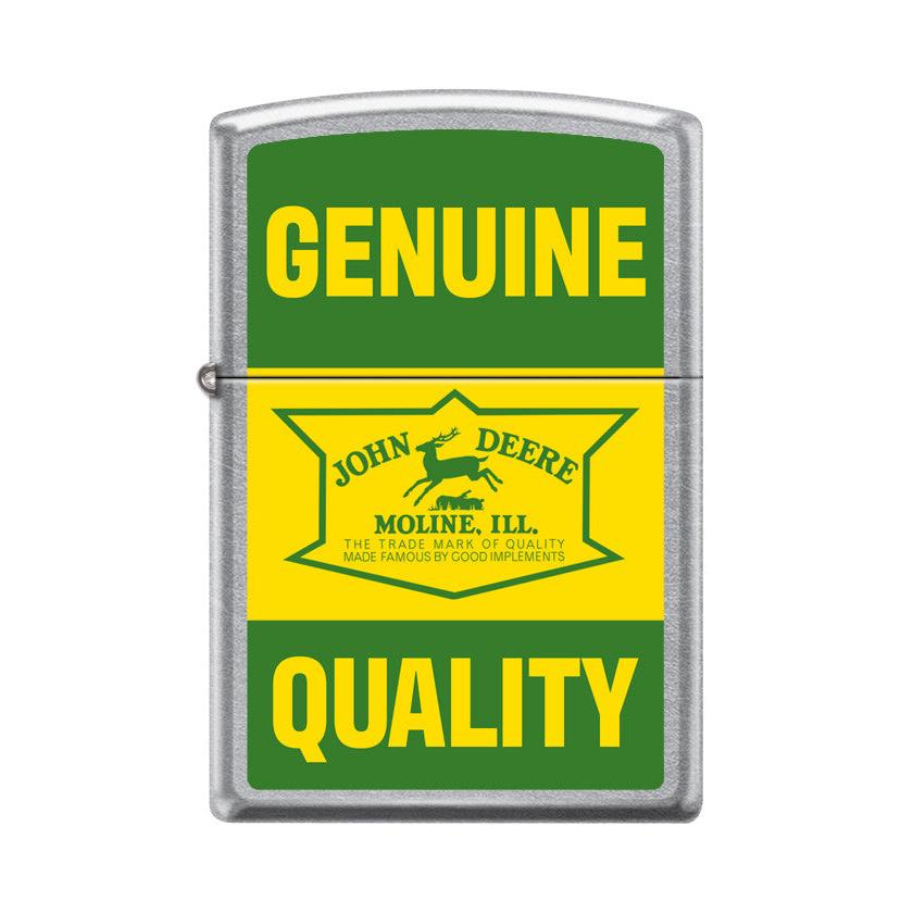 Zippo Lighter: John Deere Vintage Sign - Street Chrome 47656