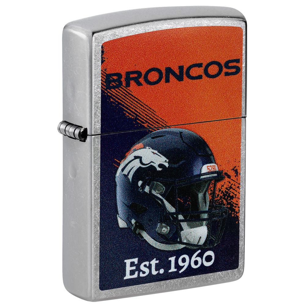 Zippo Lighter: NFL Football, Denver Broncos - Street Chrome 47691