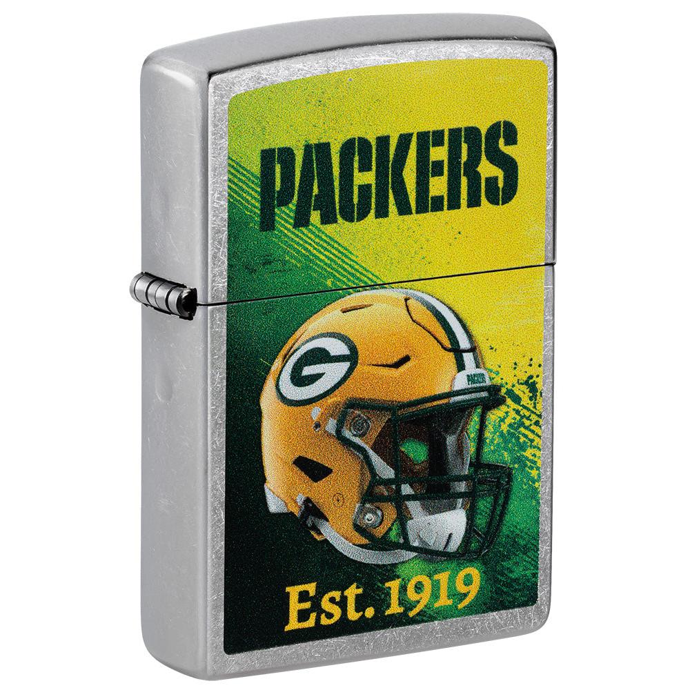 Zippo Lighter: NFL Football, Green Bay Packers - Street Chrome 47693
