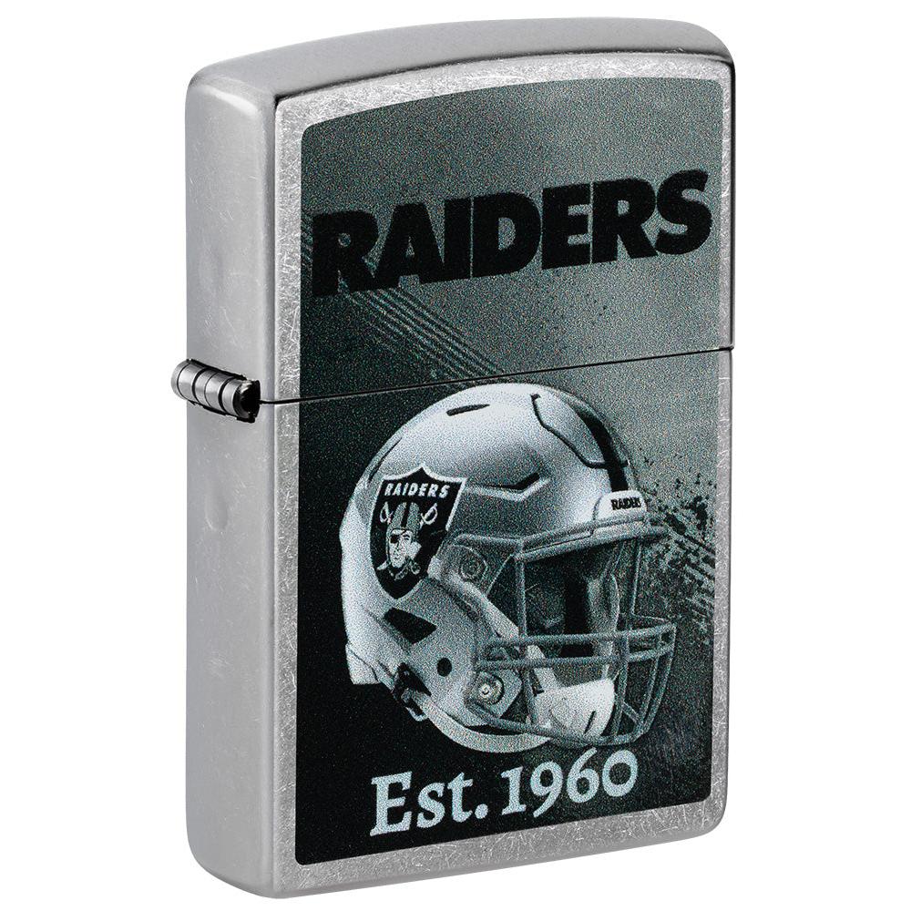 Zippo Lighter: NFL Football, Las Vegas Raiders - Street Chrome 47698
