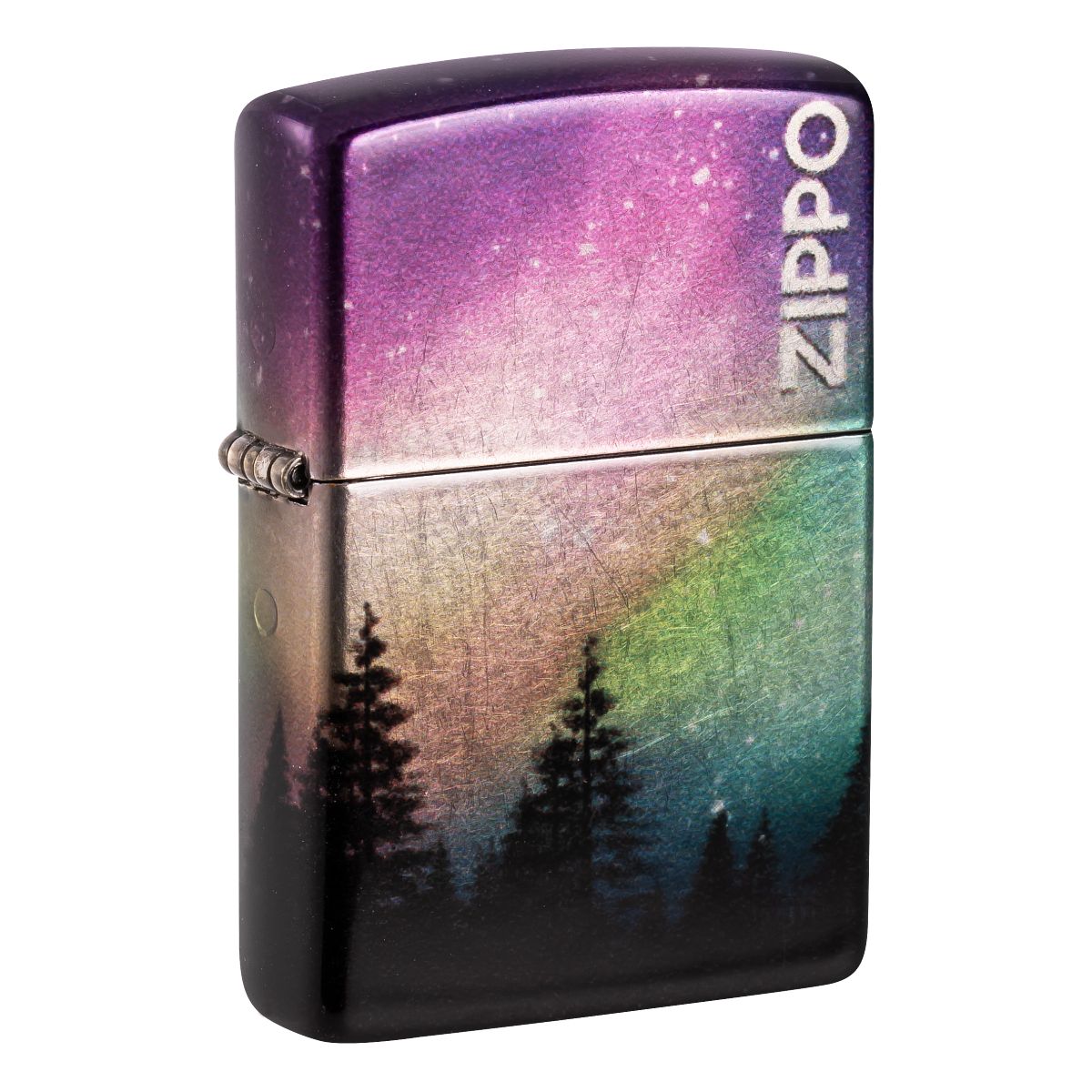 Zippo Lighter: Colorful Sky, 540 Color - 540 Tumbled Chrome 48771