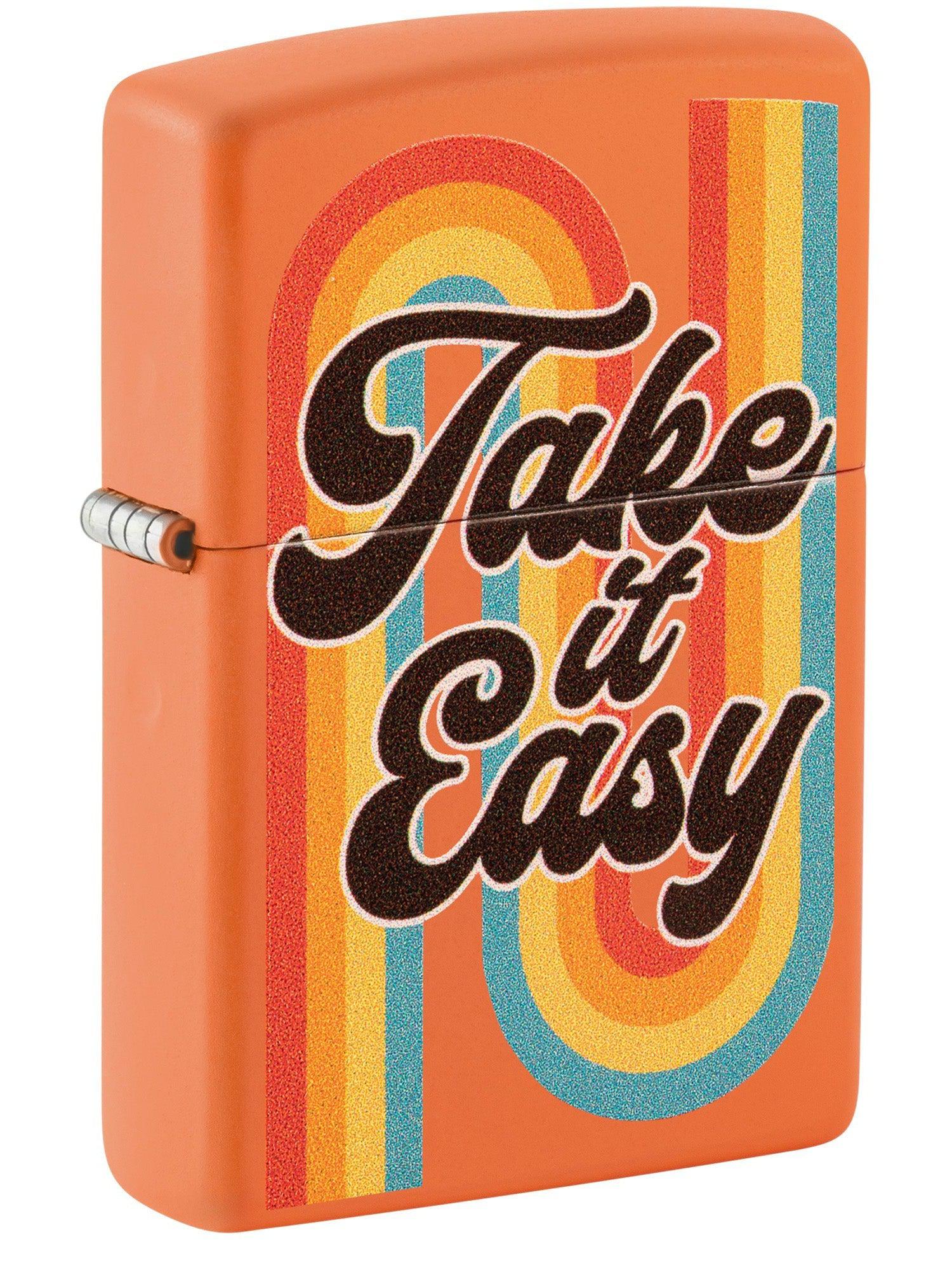 Zippo Lighter: Take it Easy - Orange Matte 48883