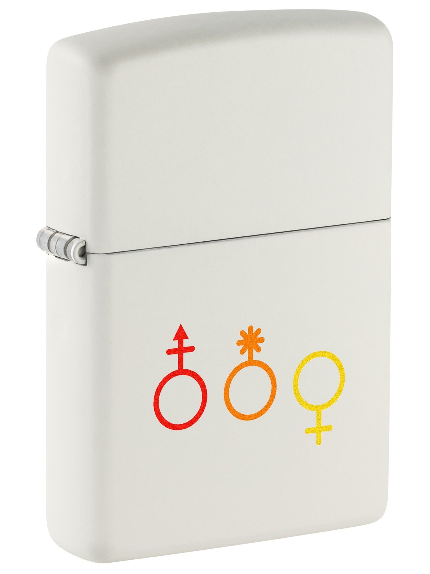 Zippo Lighter: Gender Icons - White Matte 48884