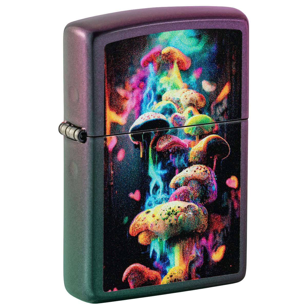 Zippo Lighter: Colorful Mushrooms - Iridescent 48929