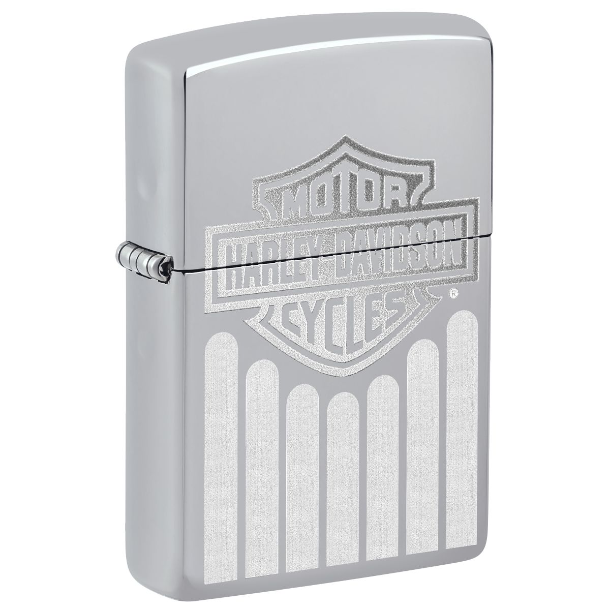 Zippo Lighter: Harley-Davidson Design - High Polish Chrome 48993