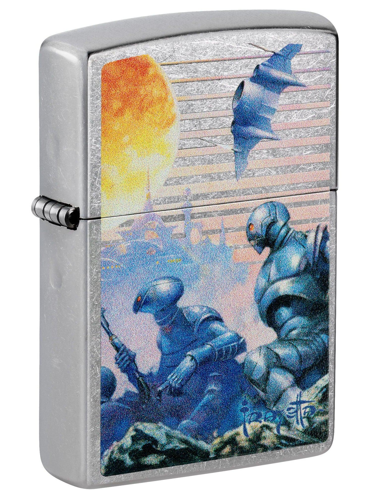 Zippo Lighter: Swords of Mars by Frank Frazetta - Street Chrome 81514