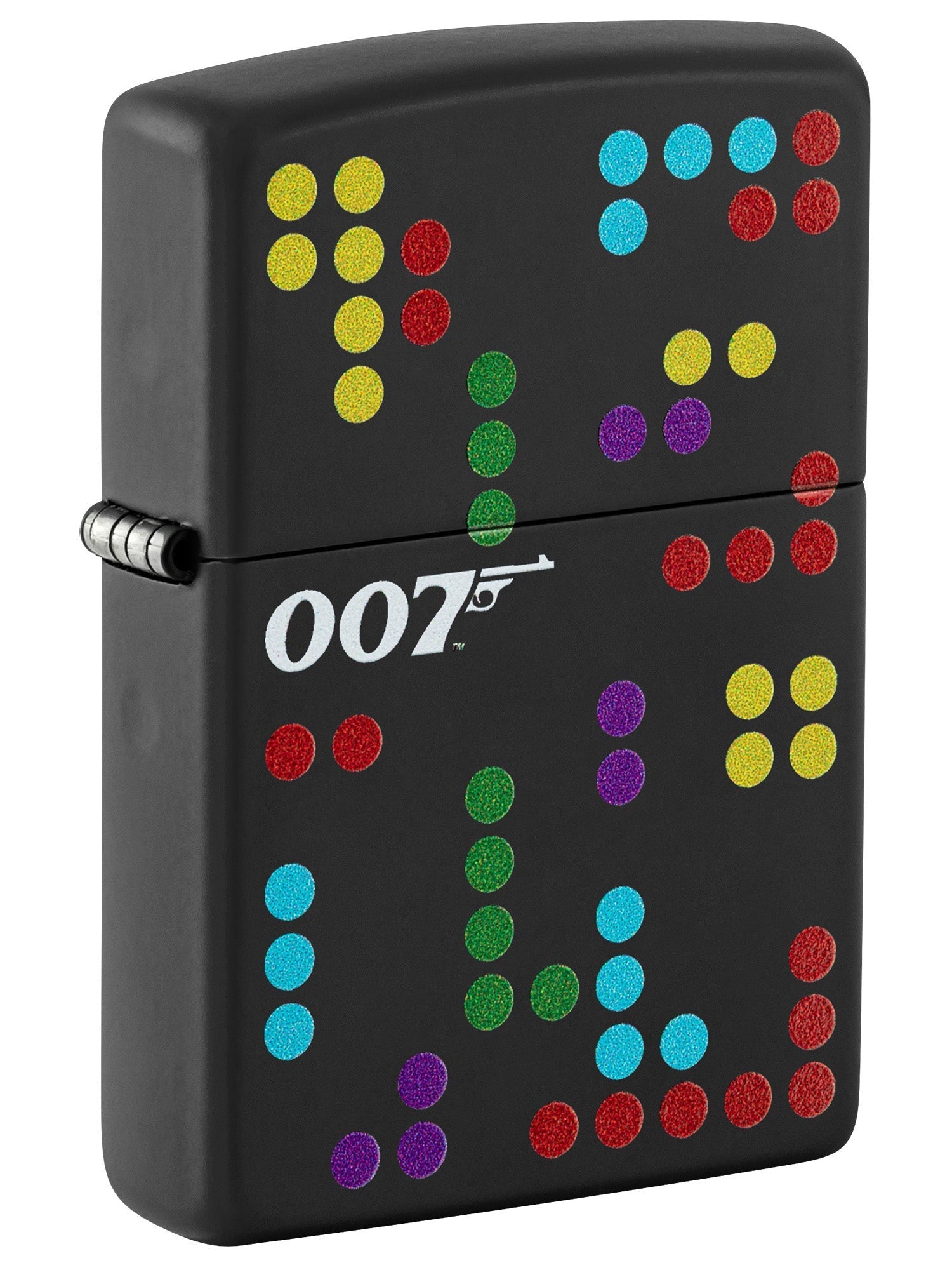 Zippo Lighter: James Bond, Dr. No Dots - Black Matte 81518