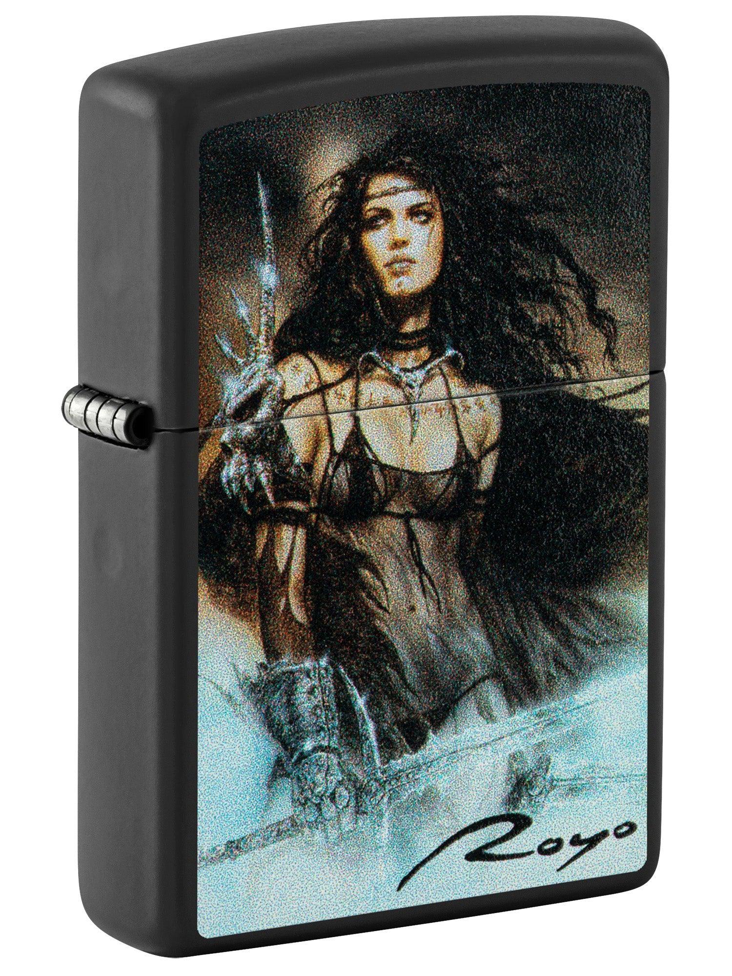 Zippo Lighter: New Malefic 2004 by Luis Royo - Black Matte 81526