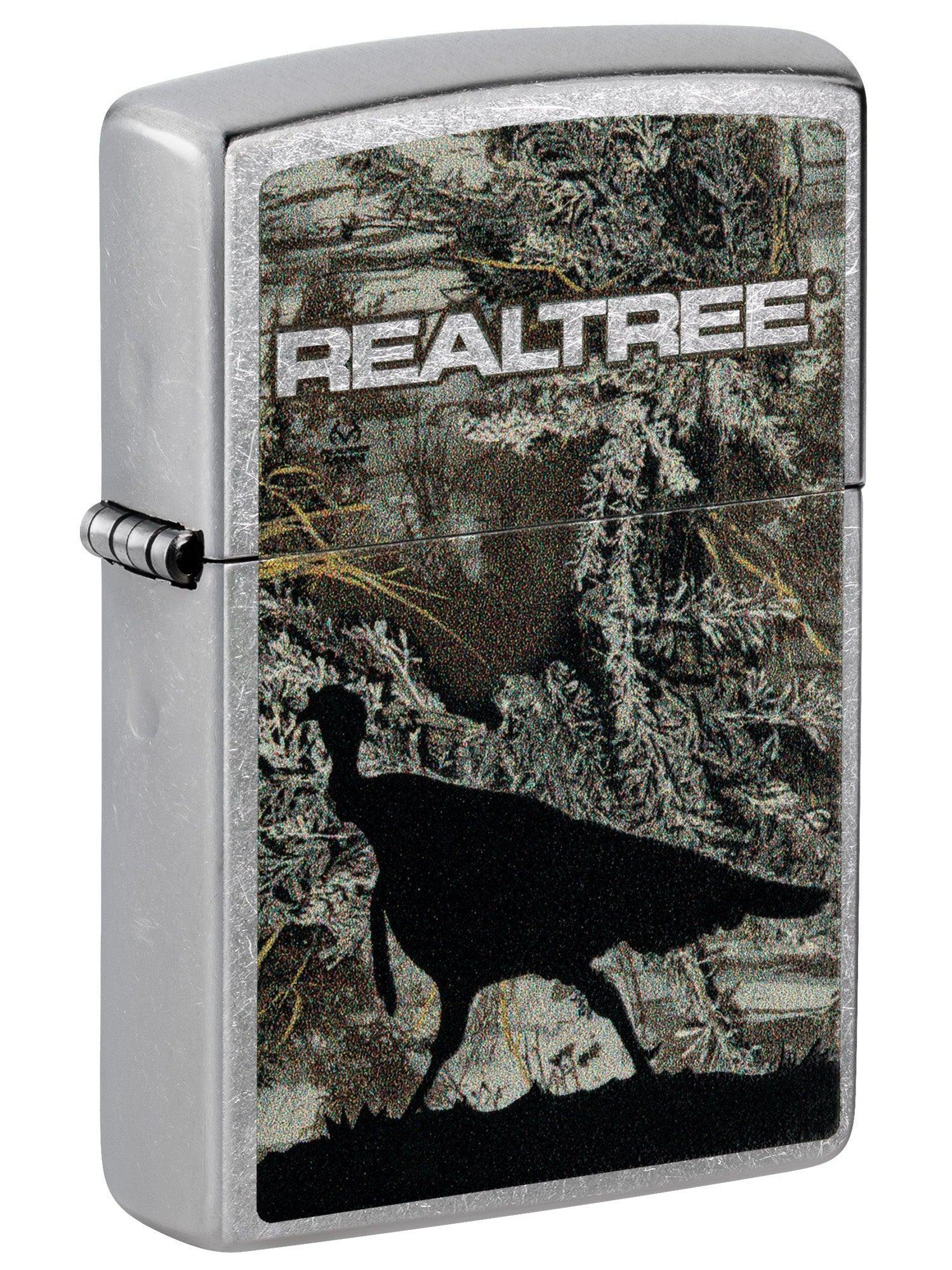 Zippo Lighter: Realtree Camo with Turkey - Street Chrome 81529