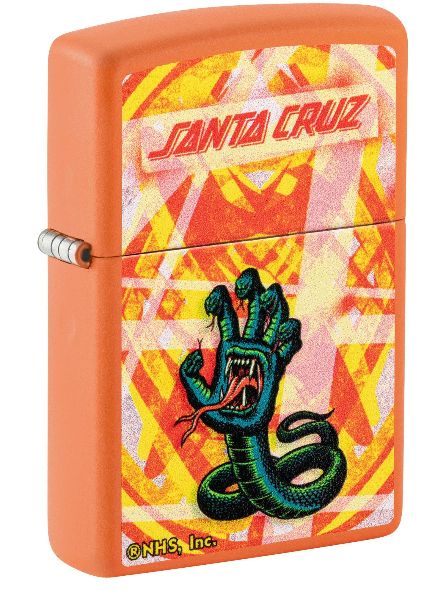 Zippo Lighter: Santa Cruz Snake Logo - Red Matte 81531