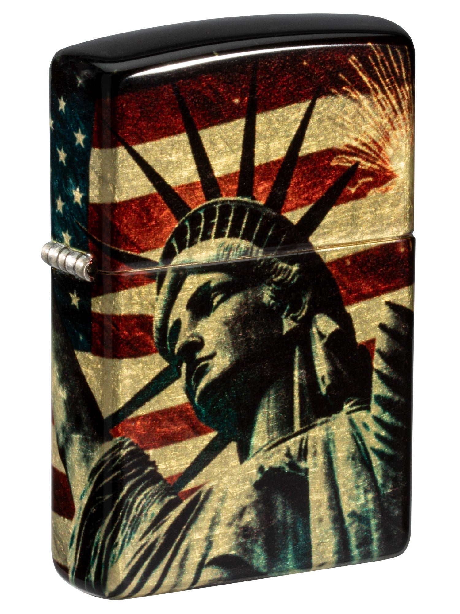 Zippo Lighter: Statue of Liberty and Fireworks - 540 Fusion 81557