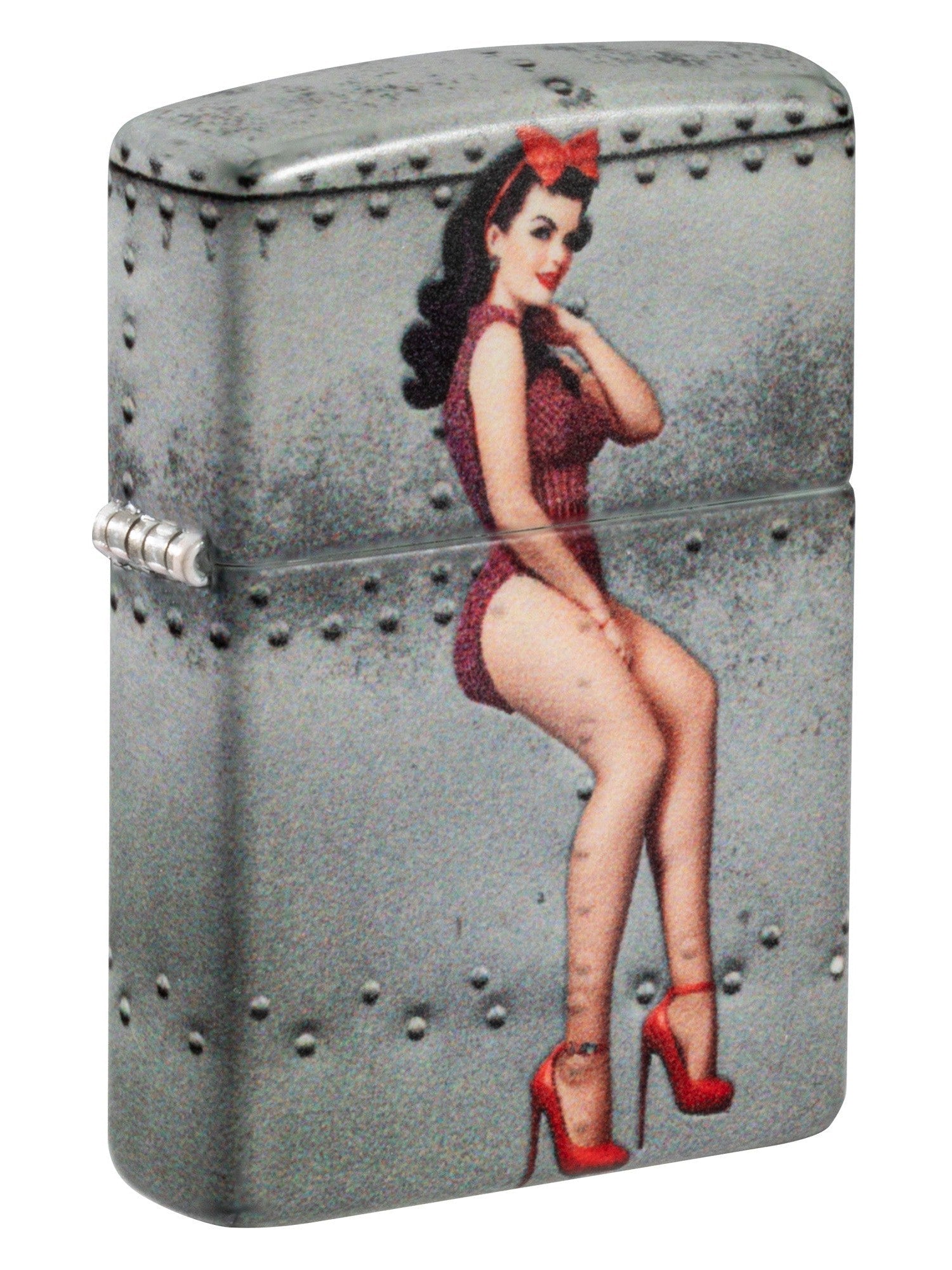 Zippo Lighter: Nose Art Pin-up Girl - 540 Color 81558