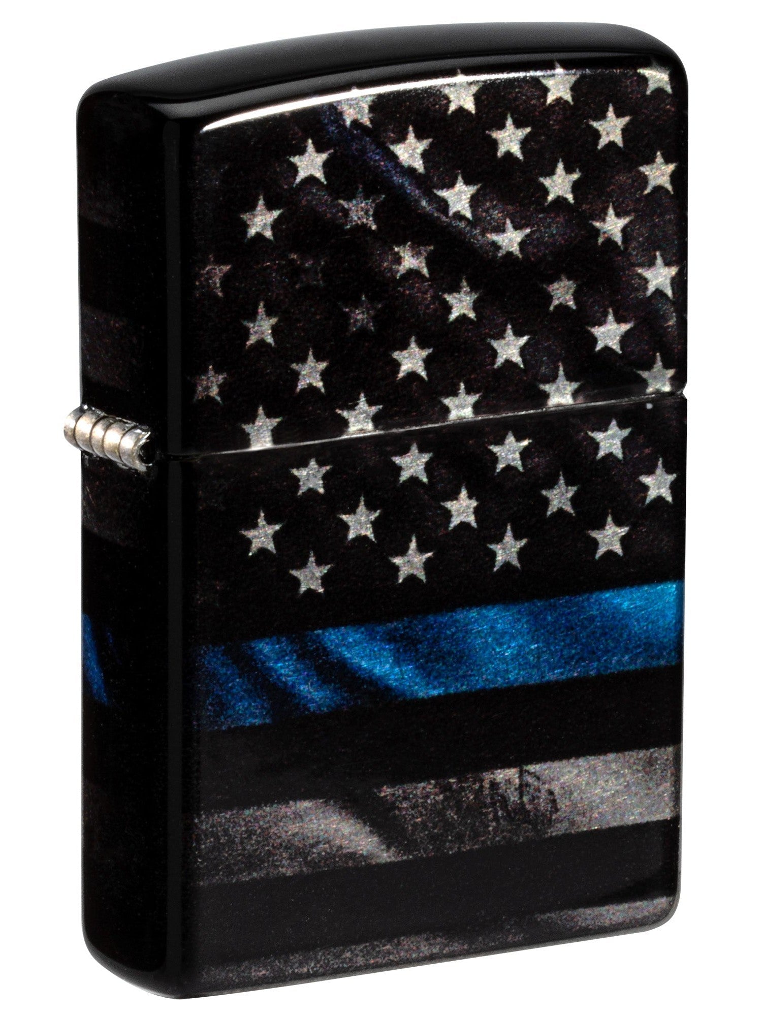 Zippo Lighter: Police Flag with Blue Line - 540 Fusion 81562