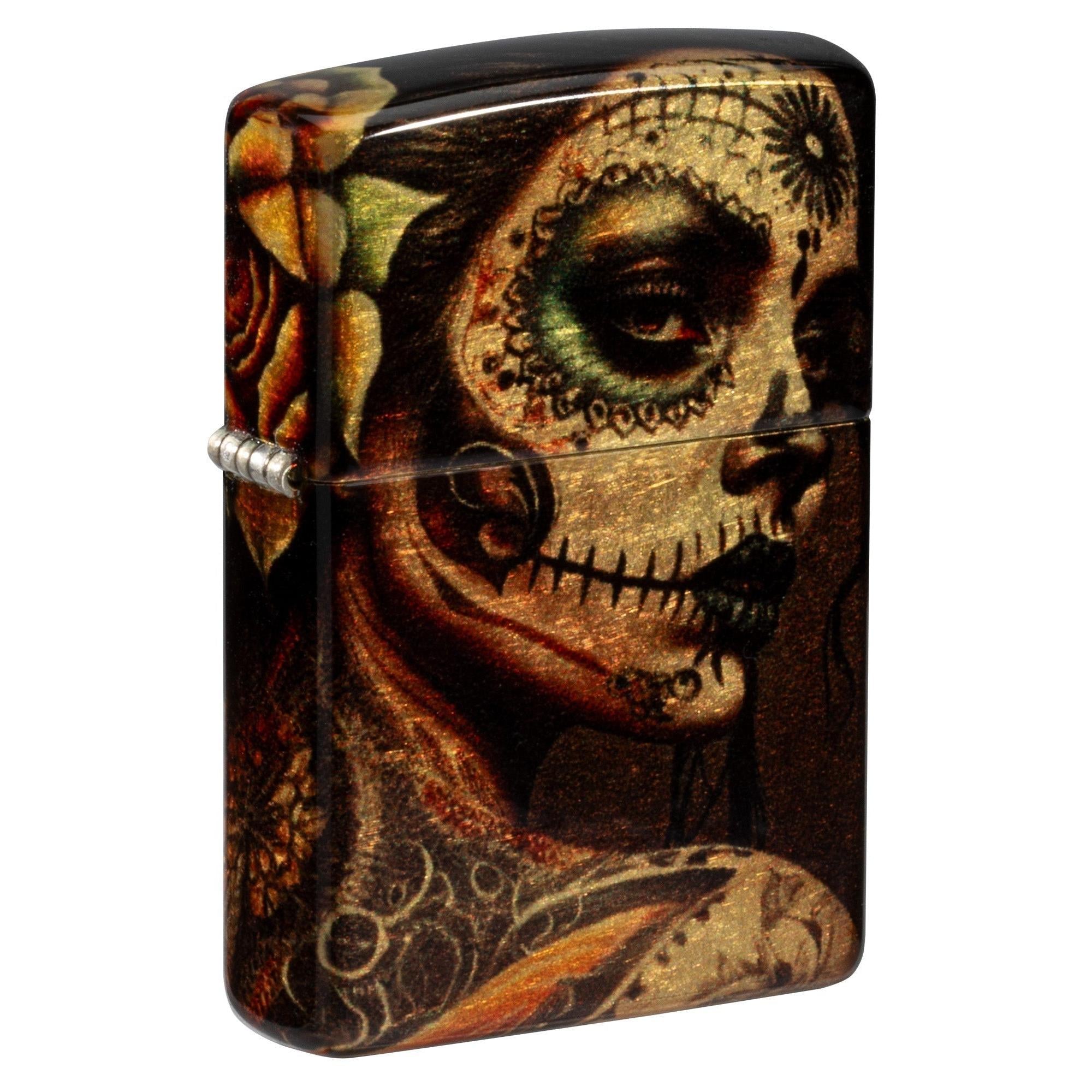 Zippo Lighter: Day of the Dead, Sugar Skull Woman - 540 Fusion 81580