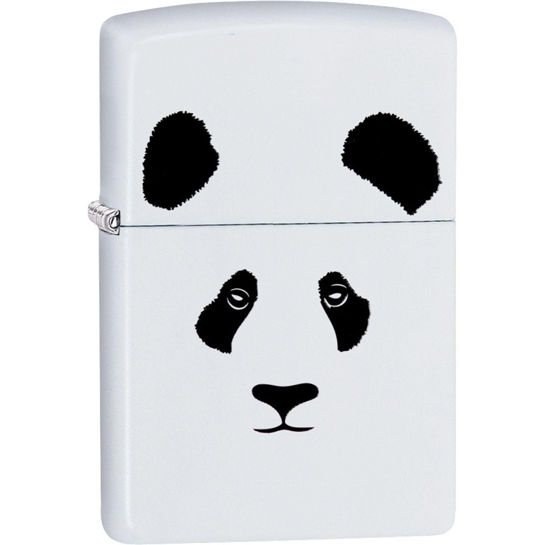 Zippo Lighter: Panda Bear - White Matte 81598