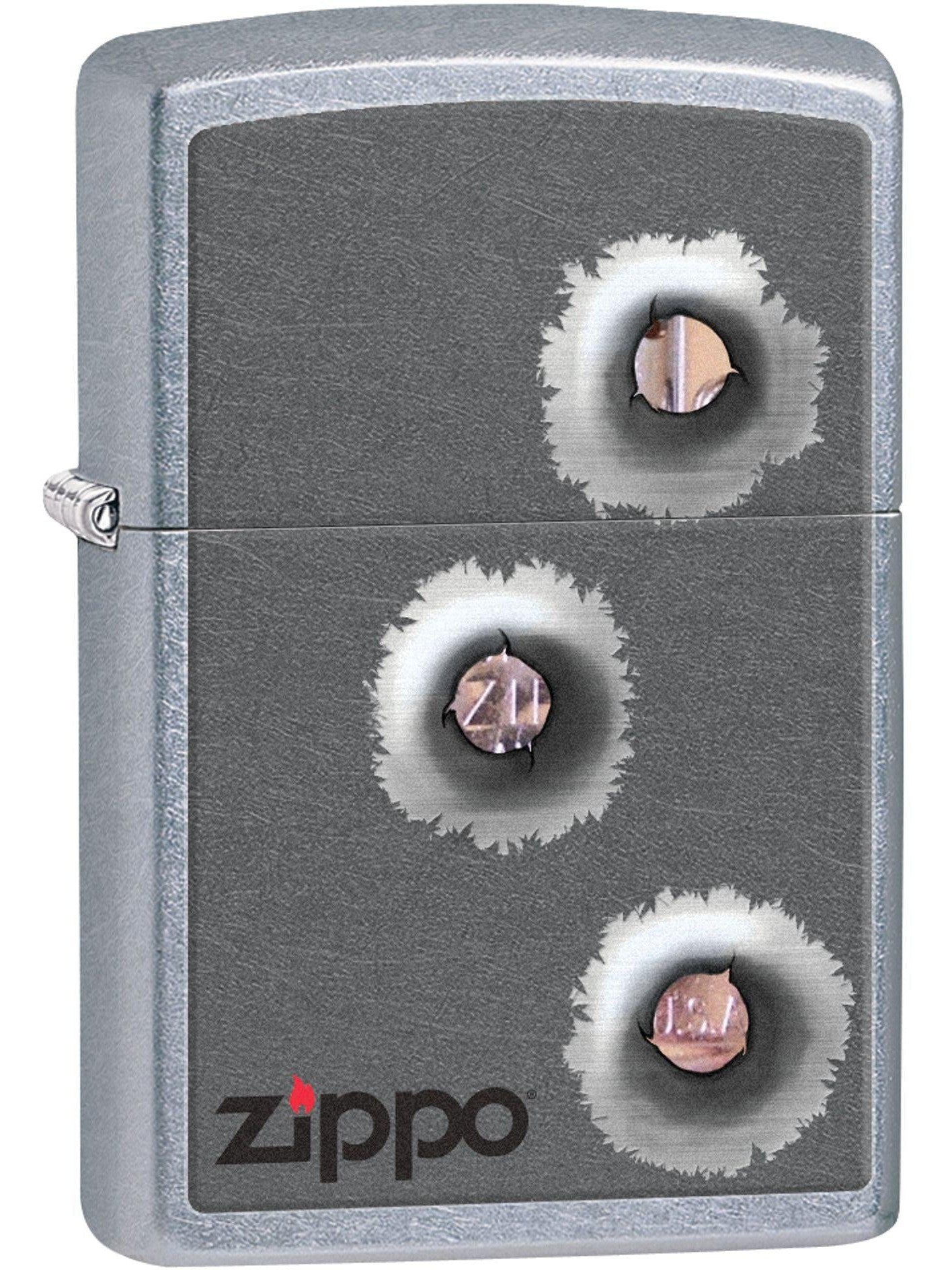 Zippo Lighter: Bullet Holes - Street Chrome 81599