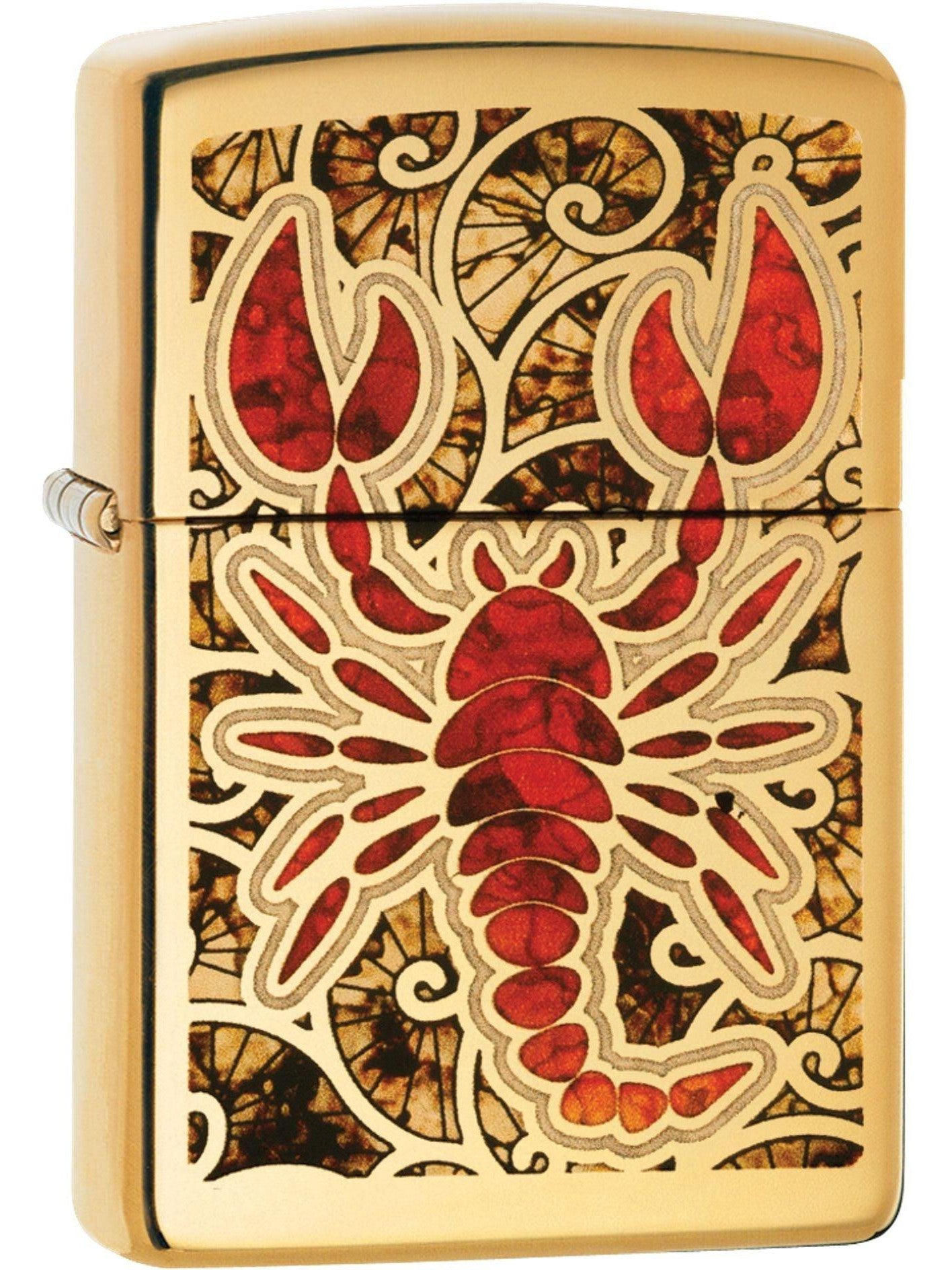 Zippo Lighter: Fusion Scorpion - High Polish Brass 81603