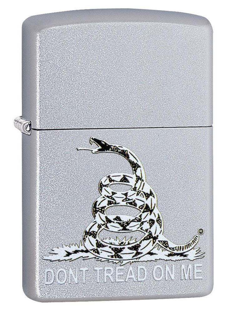 Zippo Lighter: Don't Tread On Me - Satin Chrome 81610