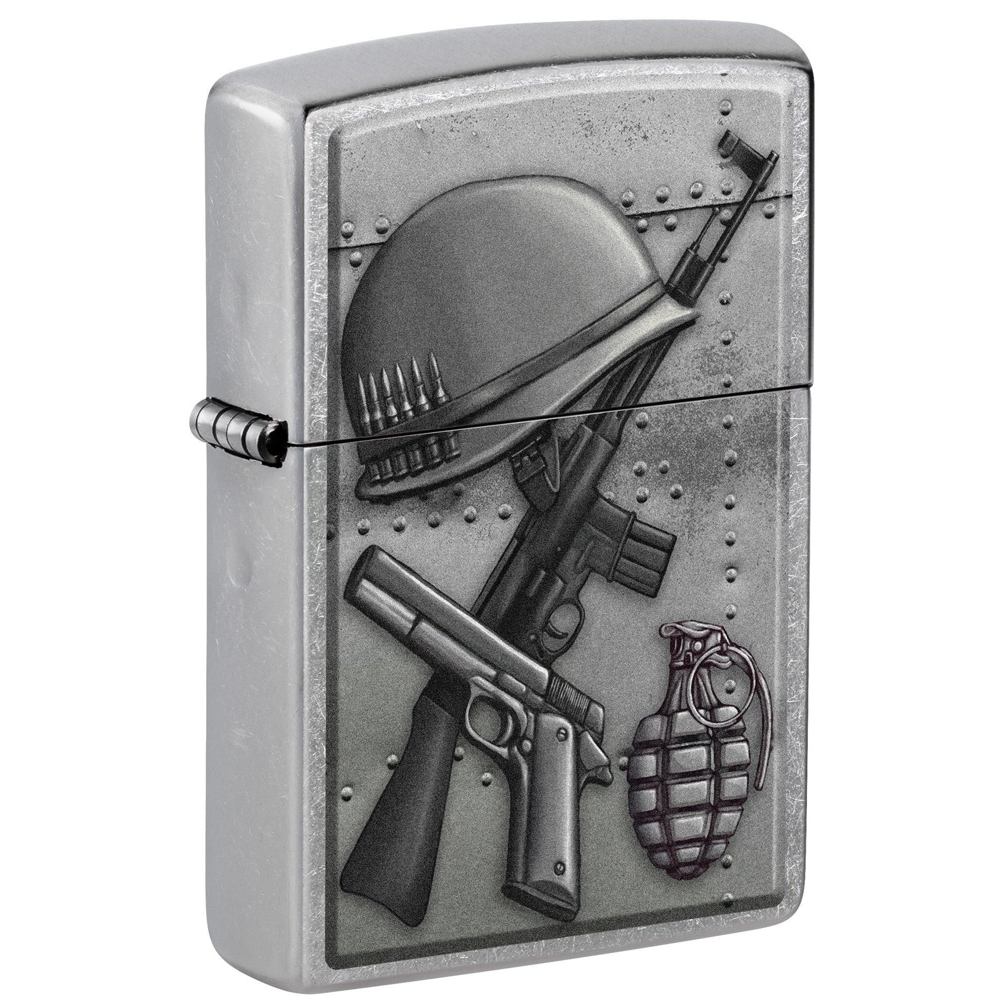 Zippo Lighter: Soldier's Gear and Weapons - Street Chrome 81642