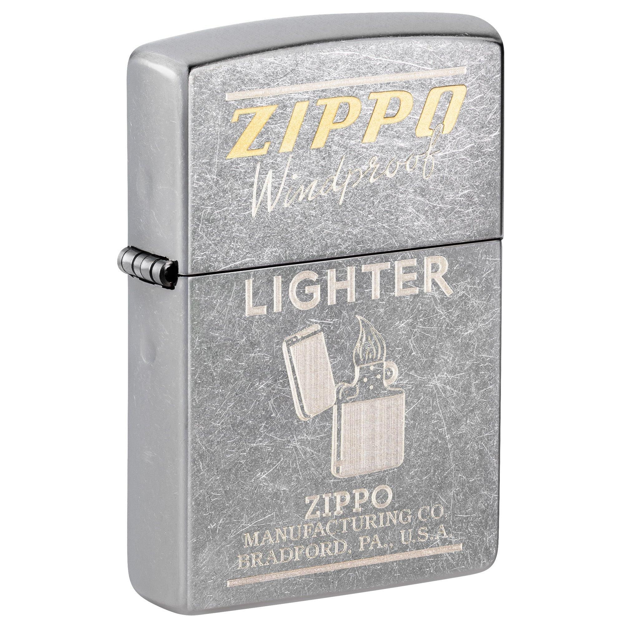 Zippo Lighter: Engraved Vintage Advertisement - Street Chrome 81655