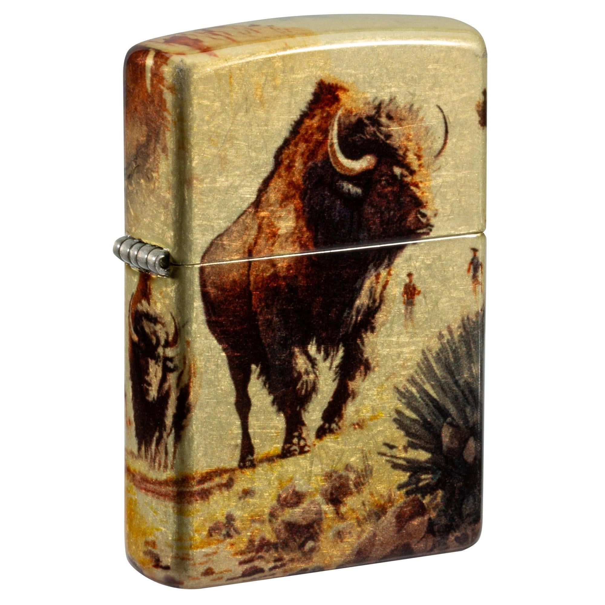Zippo Lighter: Bison Roaming - 540 Fusion 81699