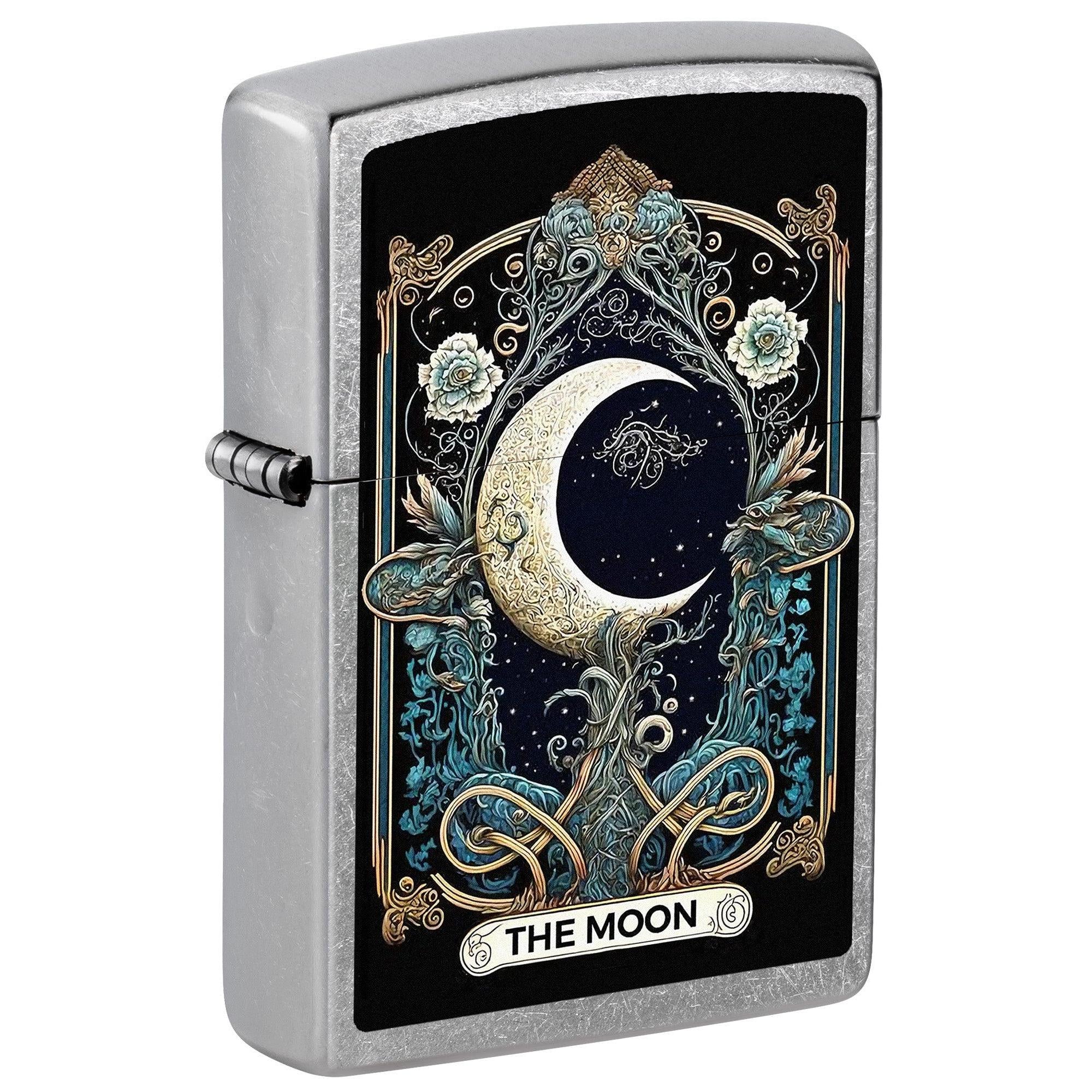Zippo Lighter: The Moon Tarot Card - Street Chrome 81703