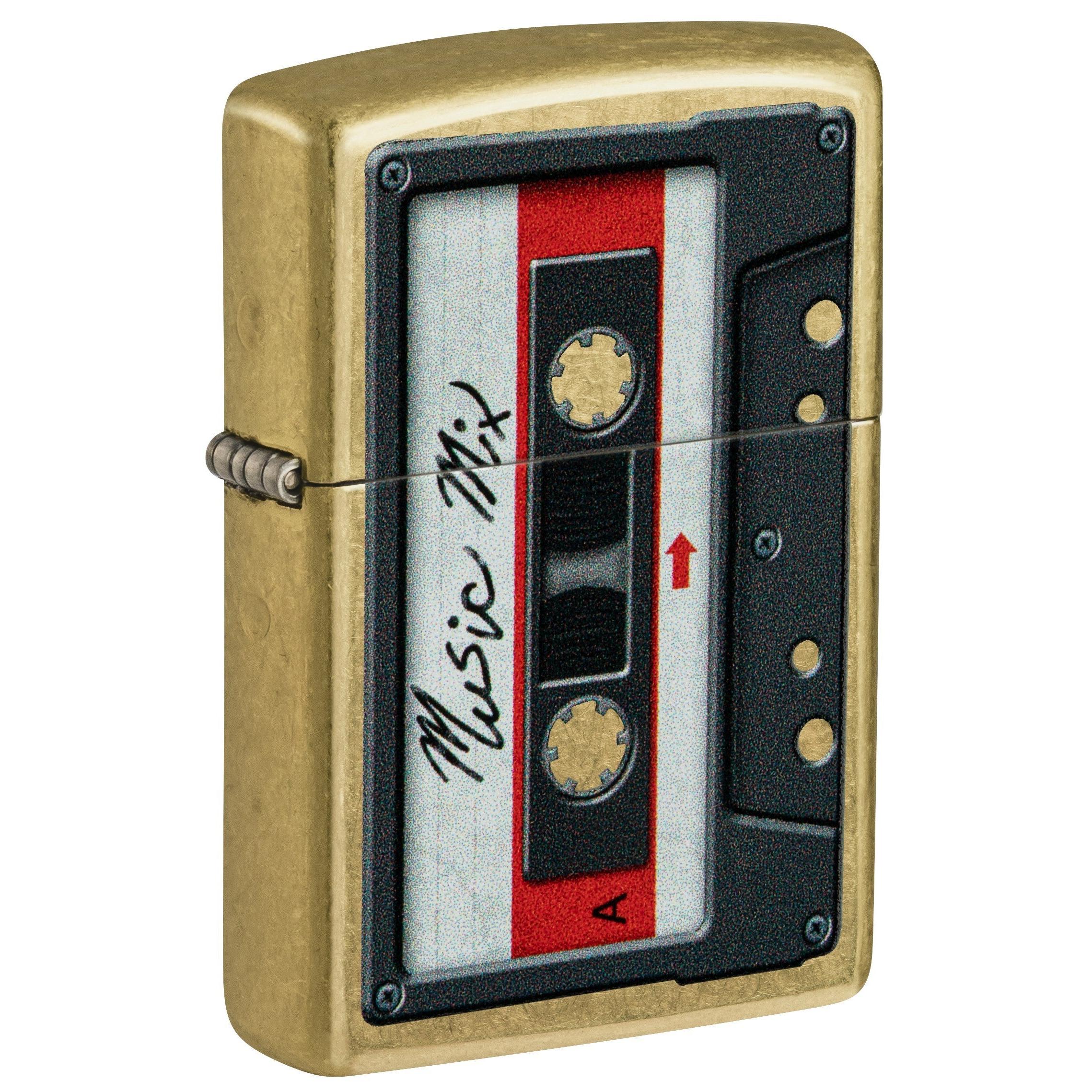 Zippo Lighter: Cassette Tape - Street Brass 81733