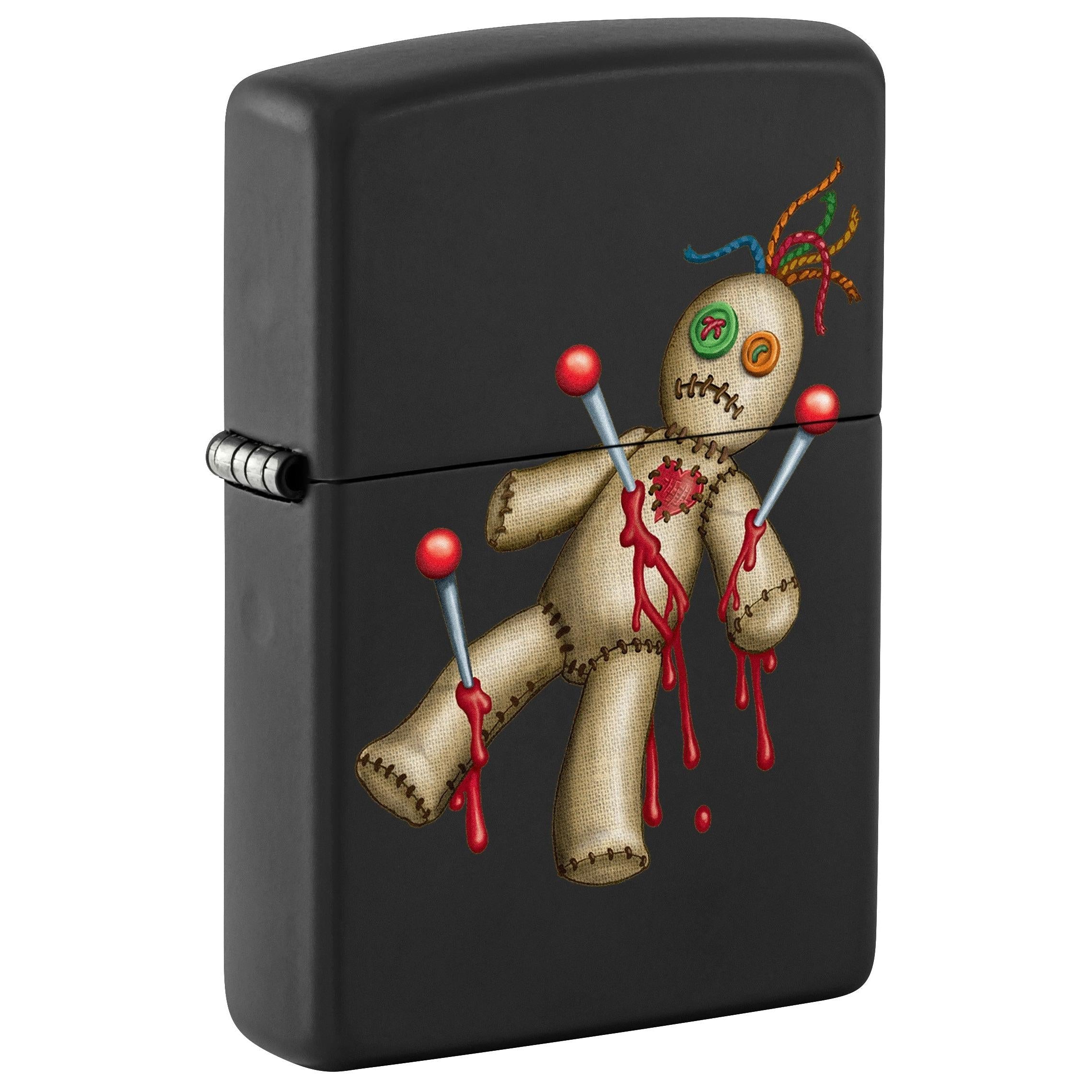 Zippo Lighter: Voodoo Doll - Black Matte 81738