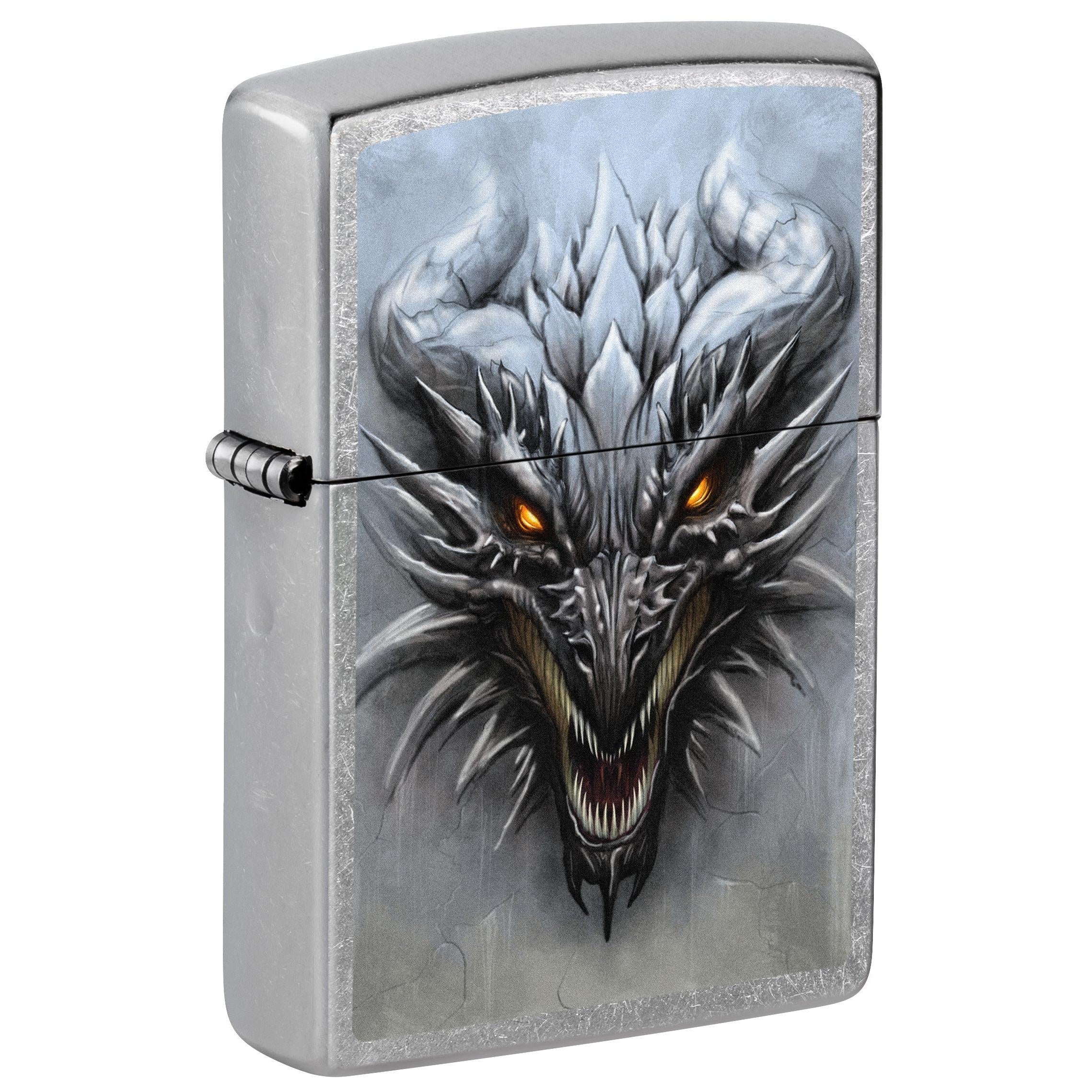Zippo Lighter: Dragon Staring at You - Street Chrome 81757