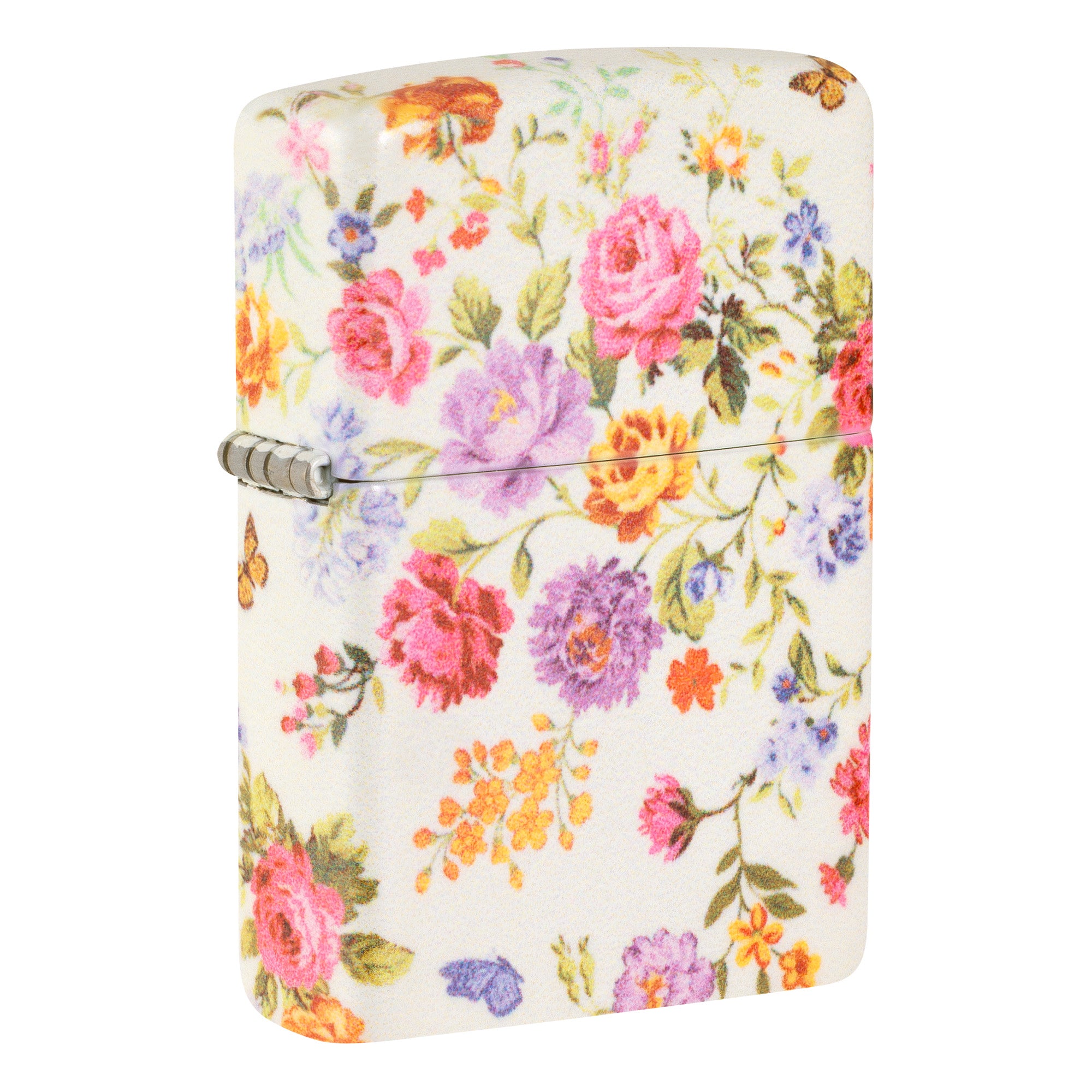 Zippo Lighter: Flowers with Zippo Logo - 540 Color 81776