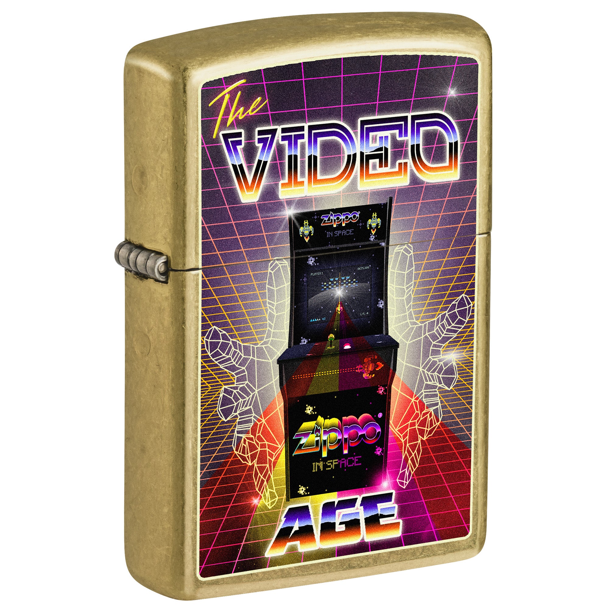 Zippo Lighter: Vintage Arcade Game - Street Brass 81801