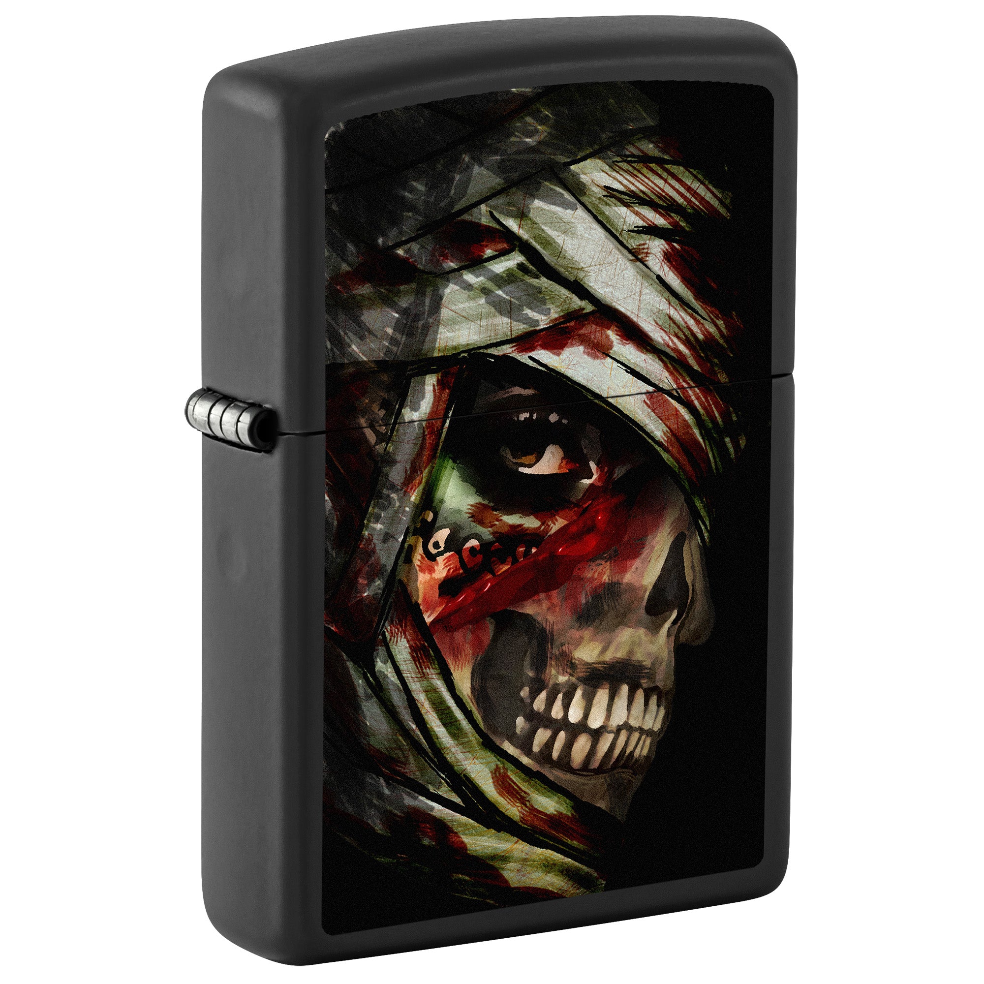 Zippo Lighter: Mummy Face - Black Matte 81803