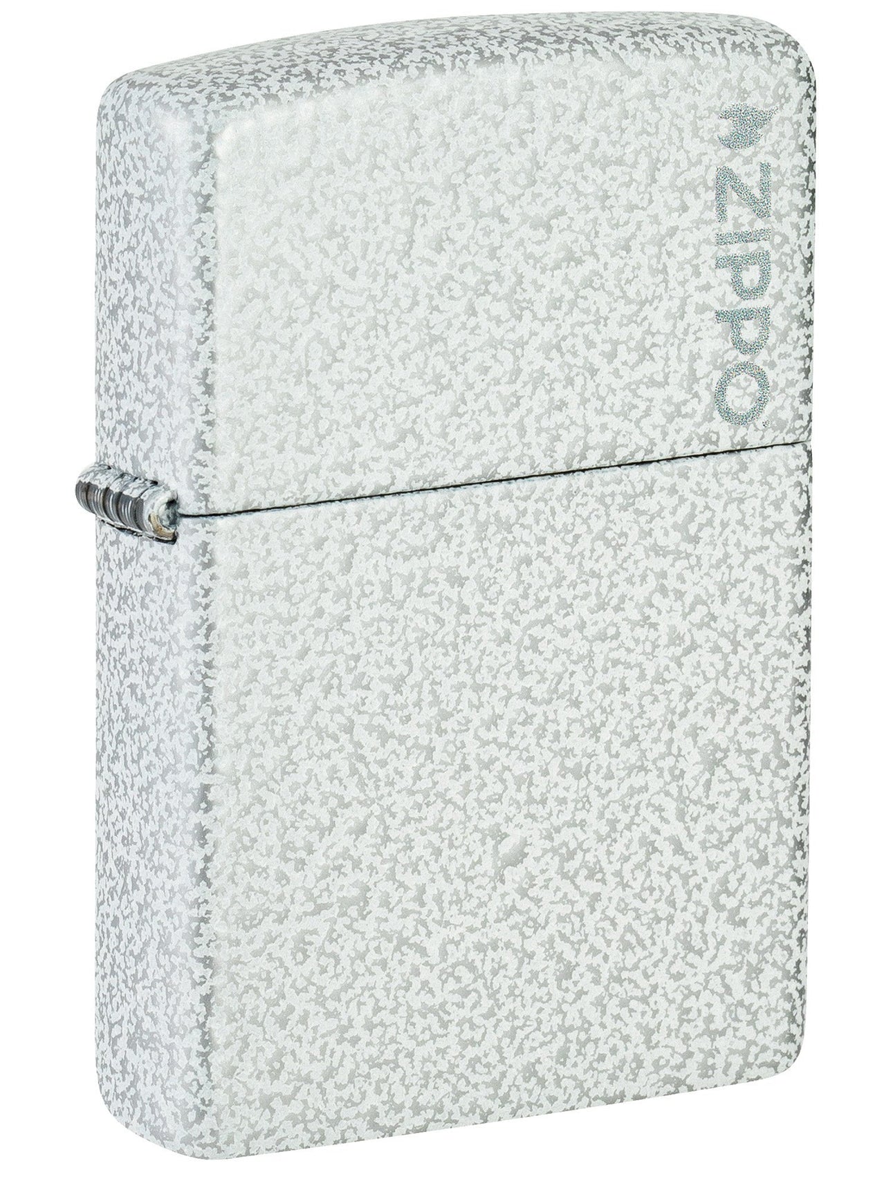 Zippo Lighter: Glacier with Zippo Logo - 46020ZL